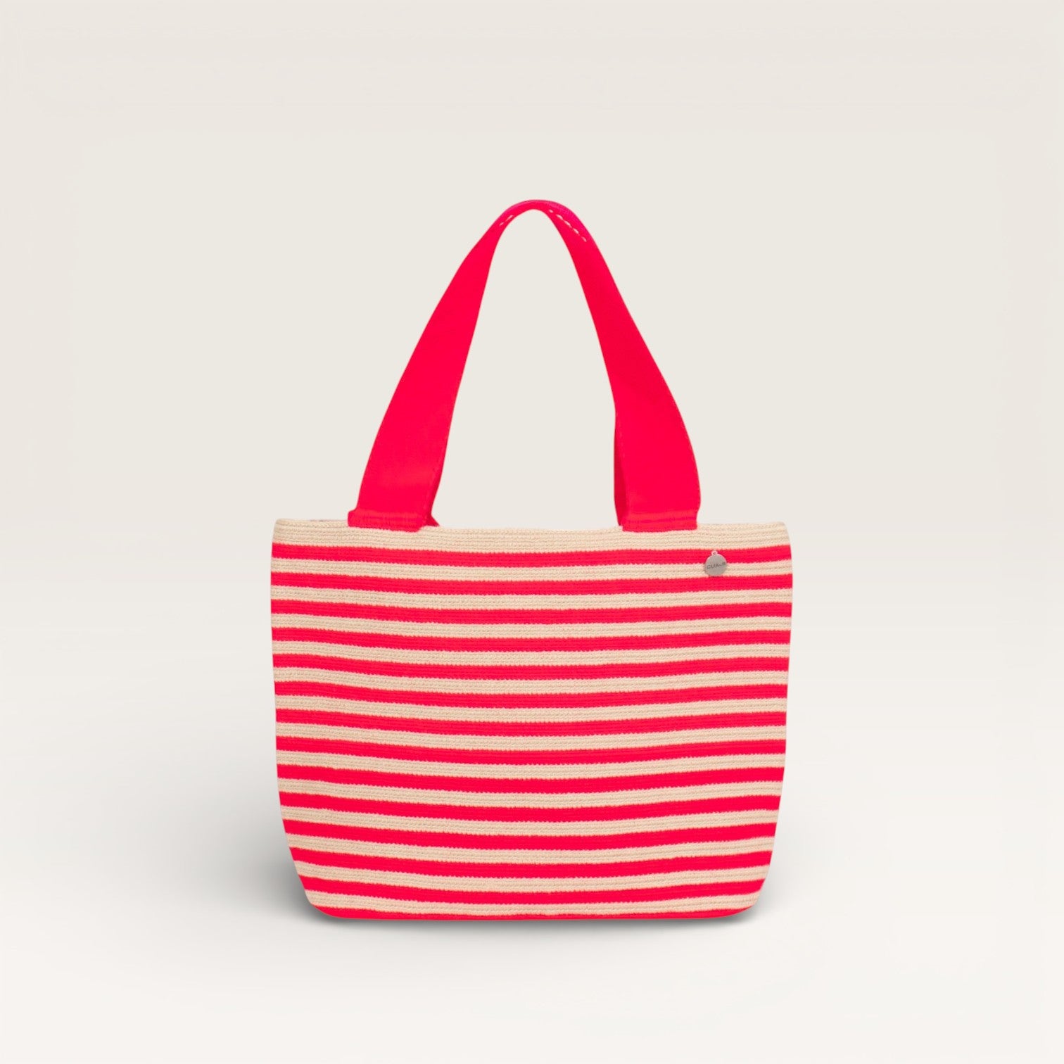 Striped oval tote bag | Watermelon