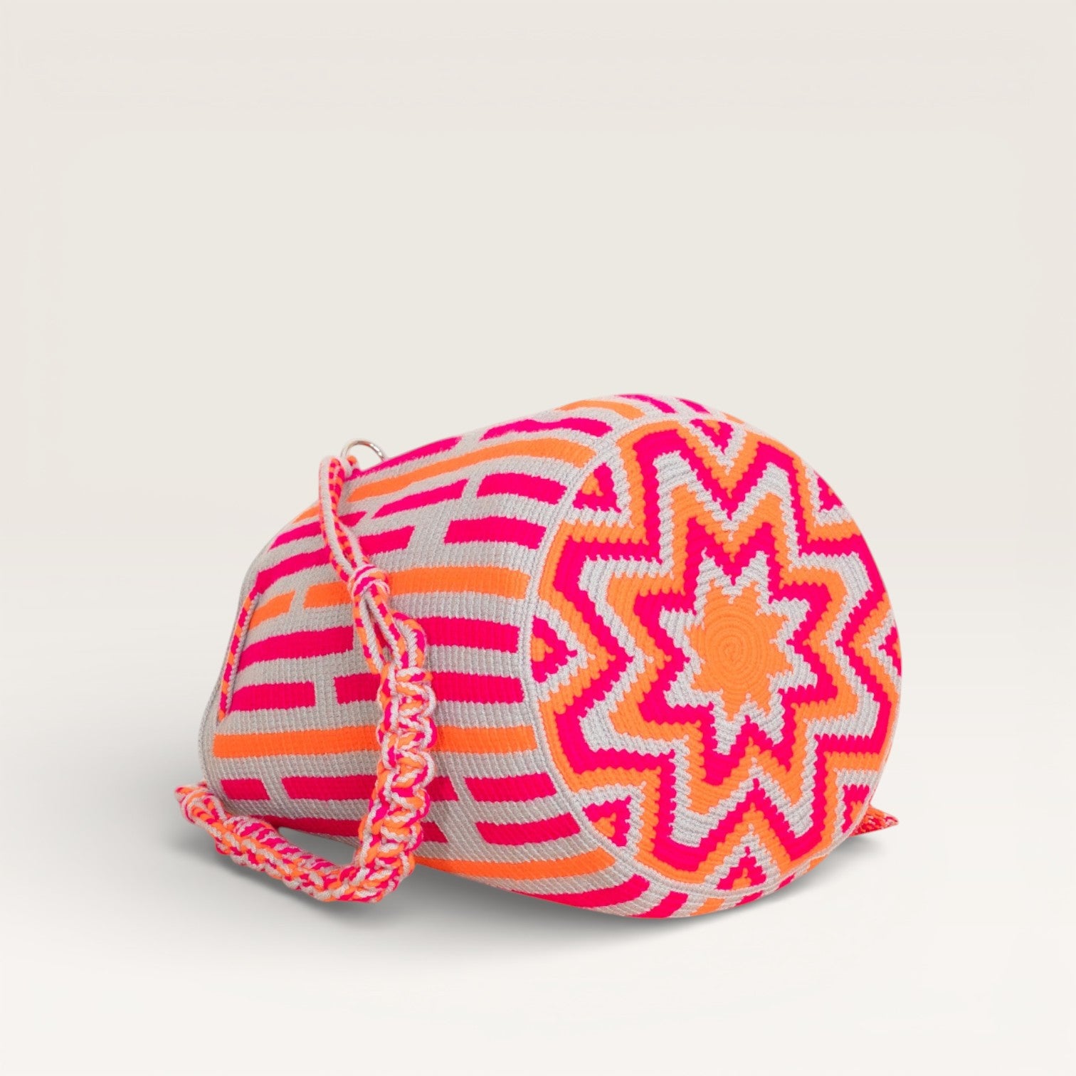 Striped round shoulder bag | Sterling