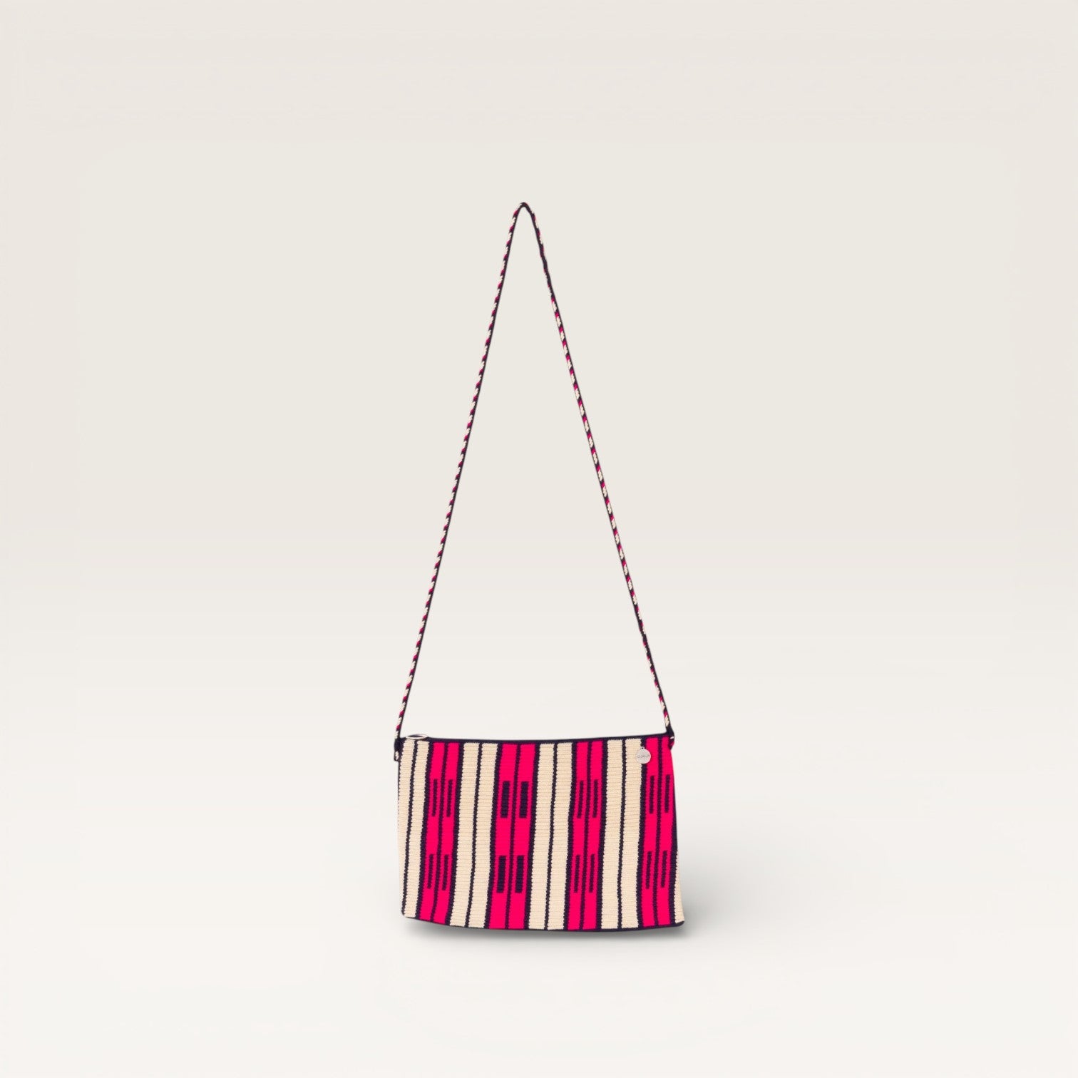 Striped crossbody clutch | Navy