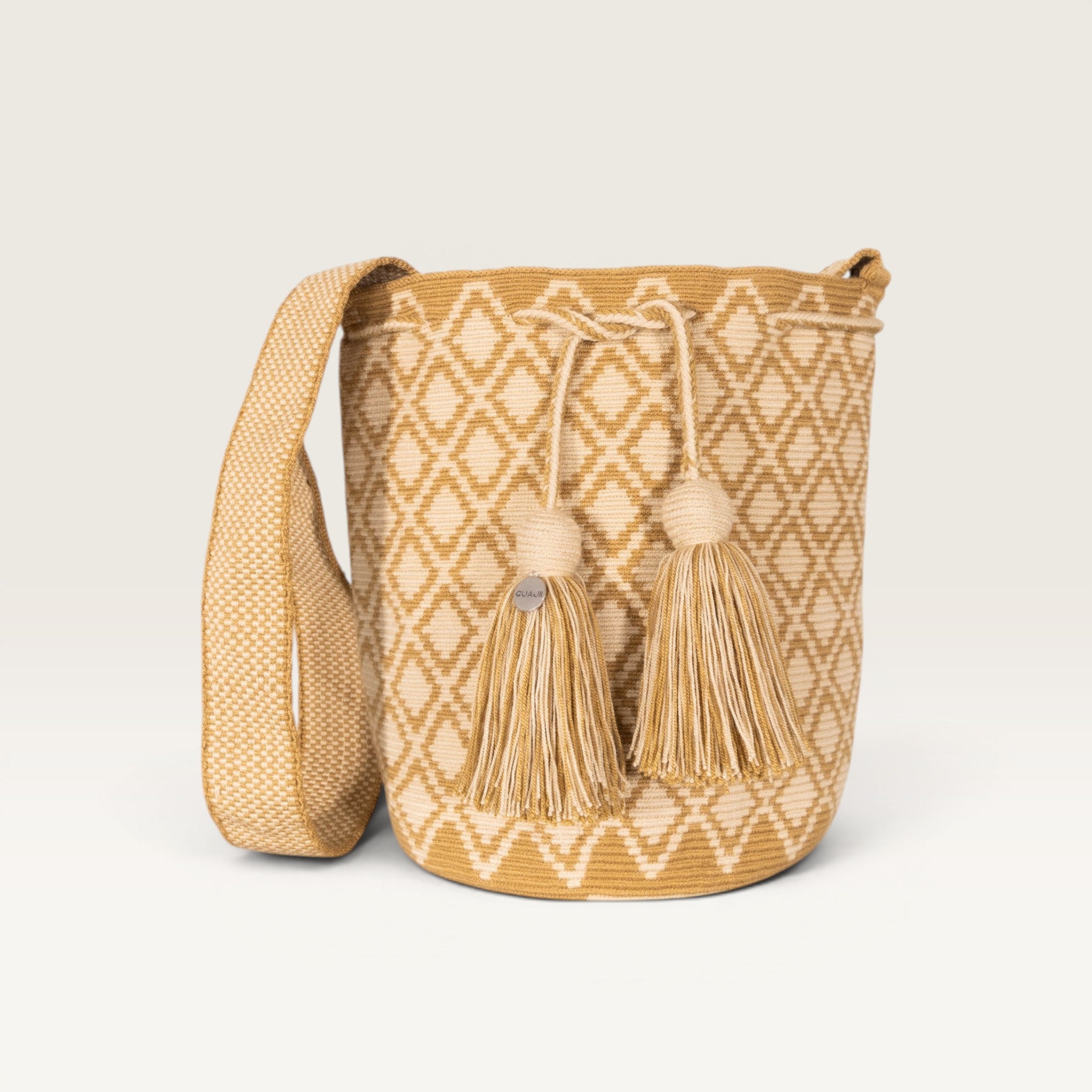 Geometric crossbody L | Caramel