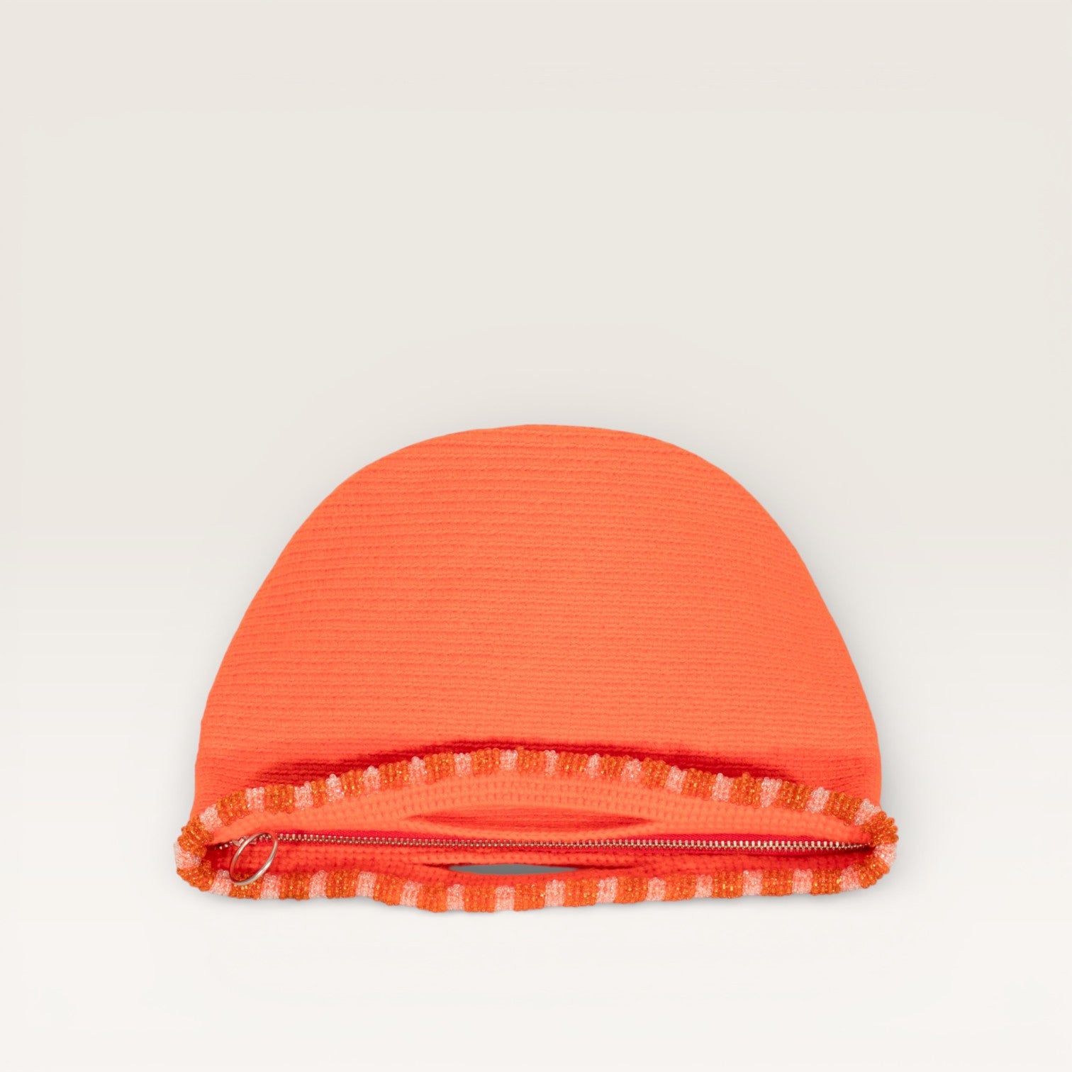 Solid top-handle bag | Tangerine