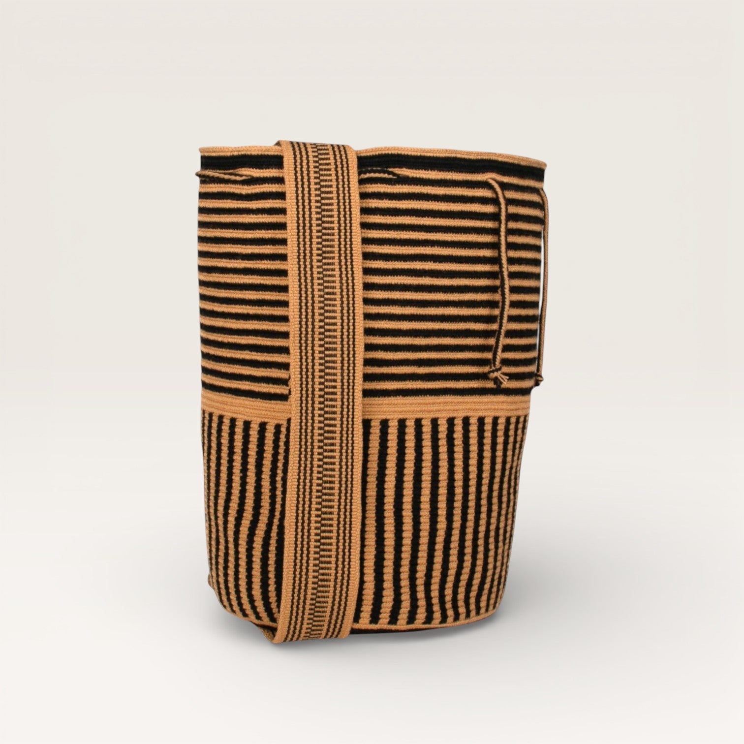 Striped backpack | Black