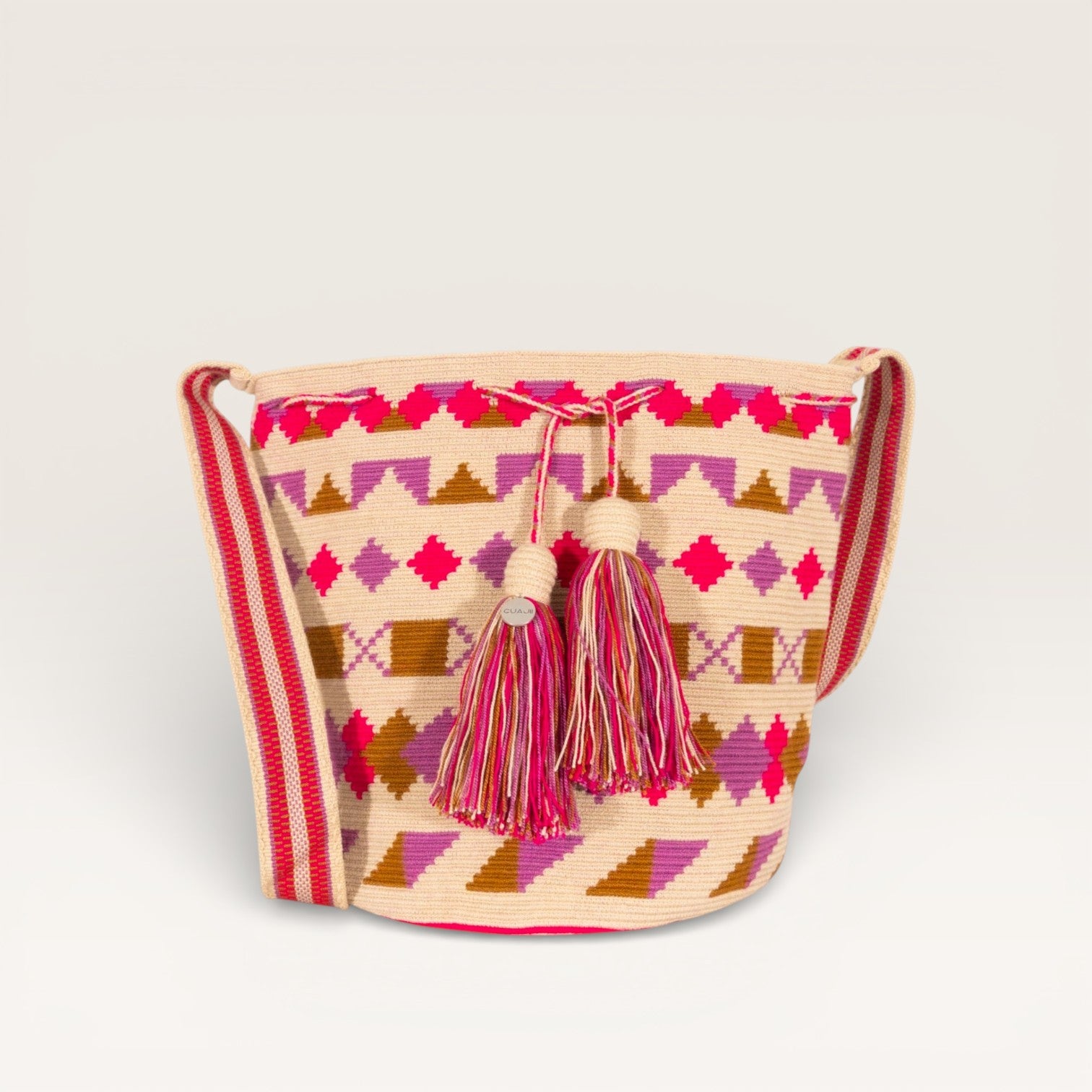Geometric crossbody L | Mauve