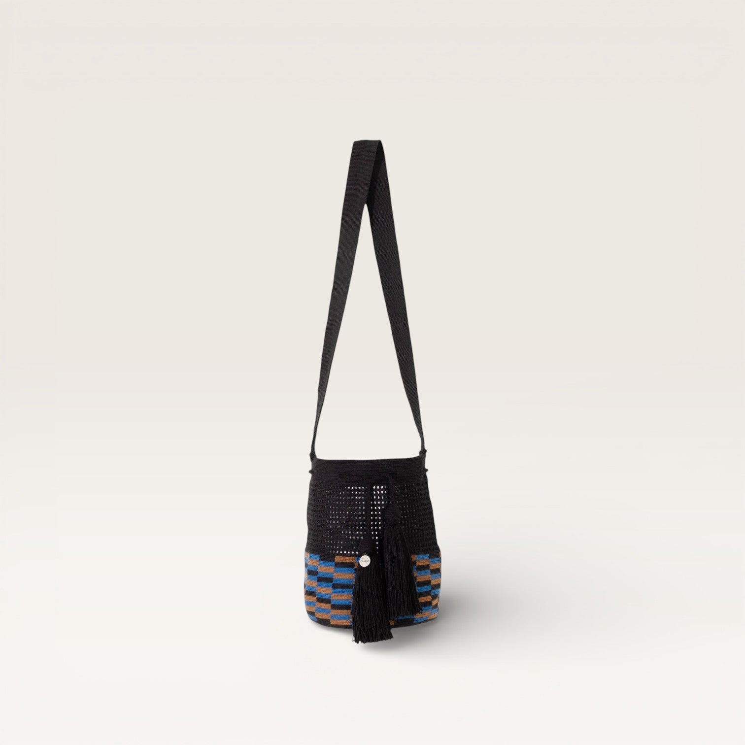 Check net crossbody M | Black