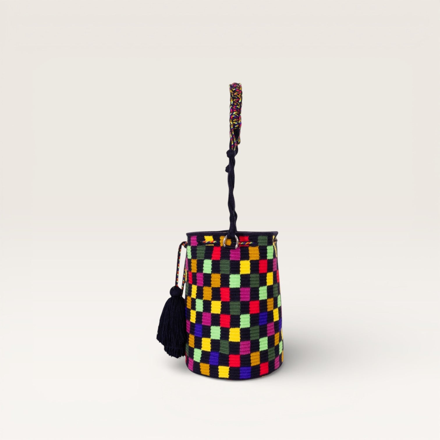 Check round shoulder bag | Prismatic