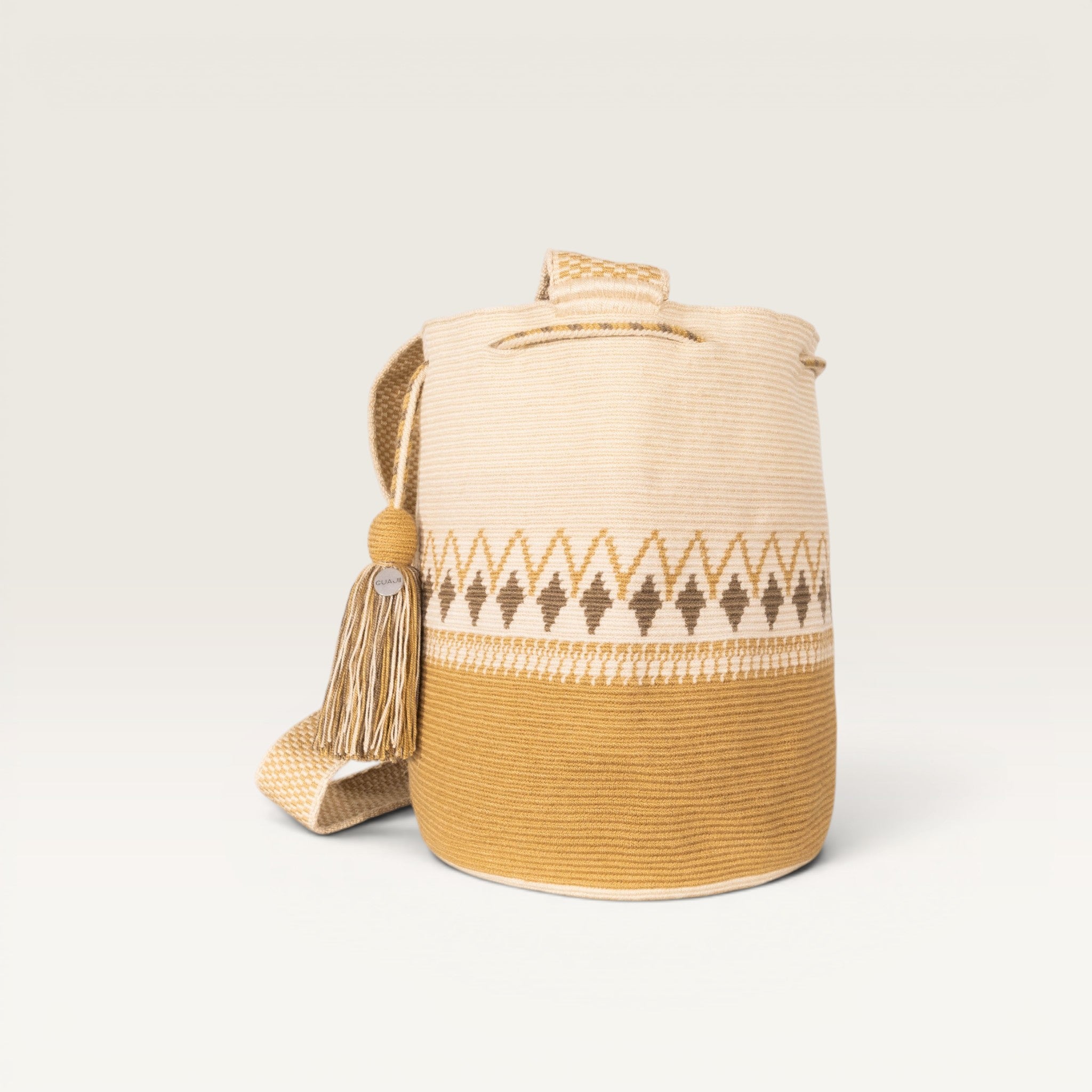 Geometric crossbody L | Caramel
