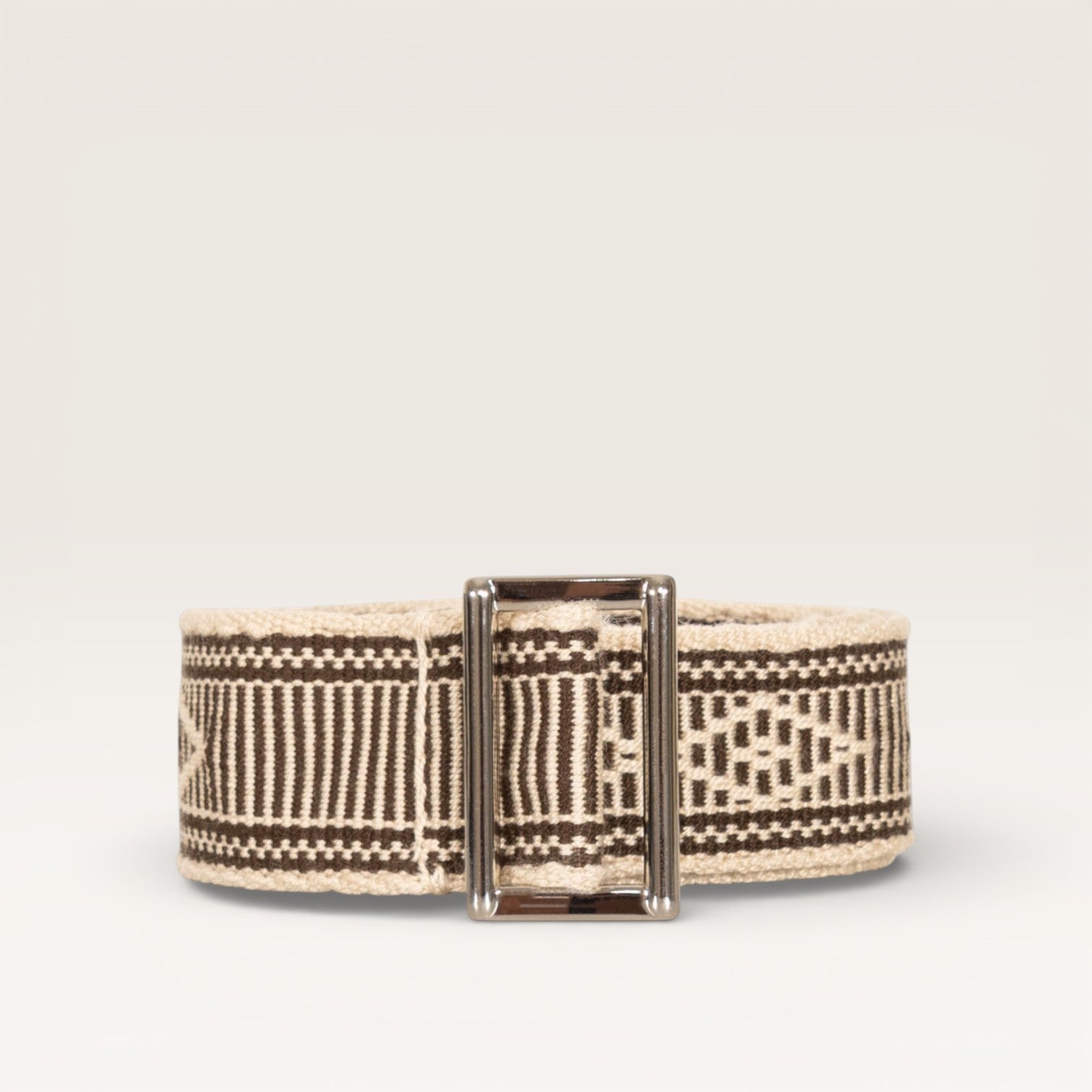 Geometric buckle belt | Black