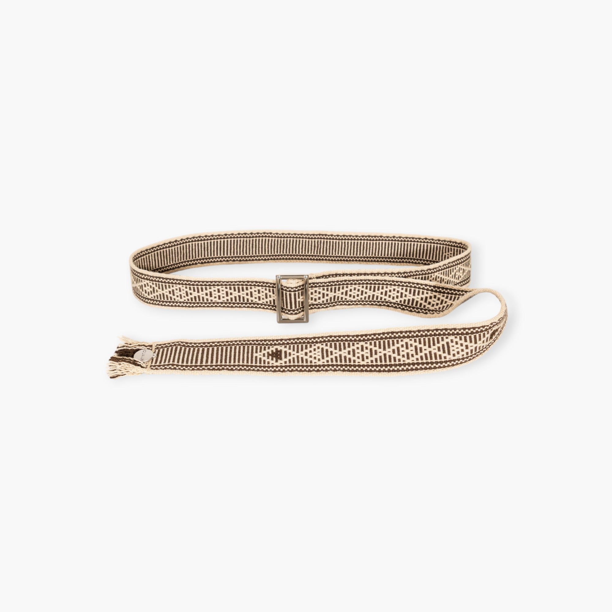 Geometric buckle belt | Black