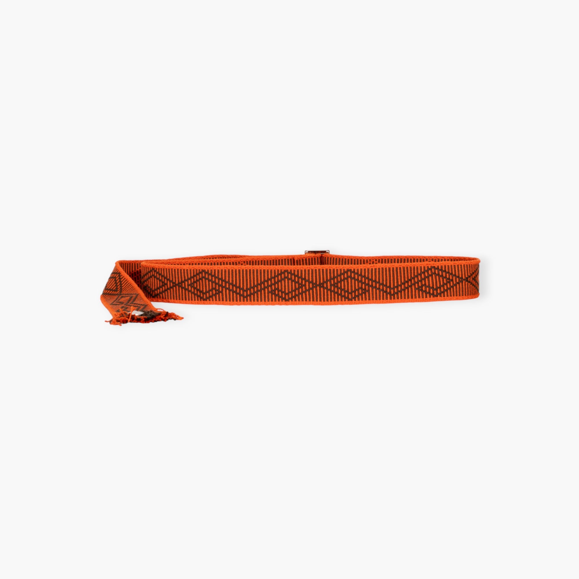 Geometric buckle belt | Persimmon