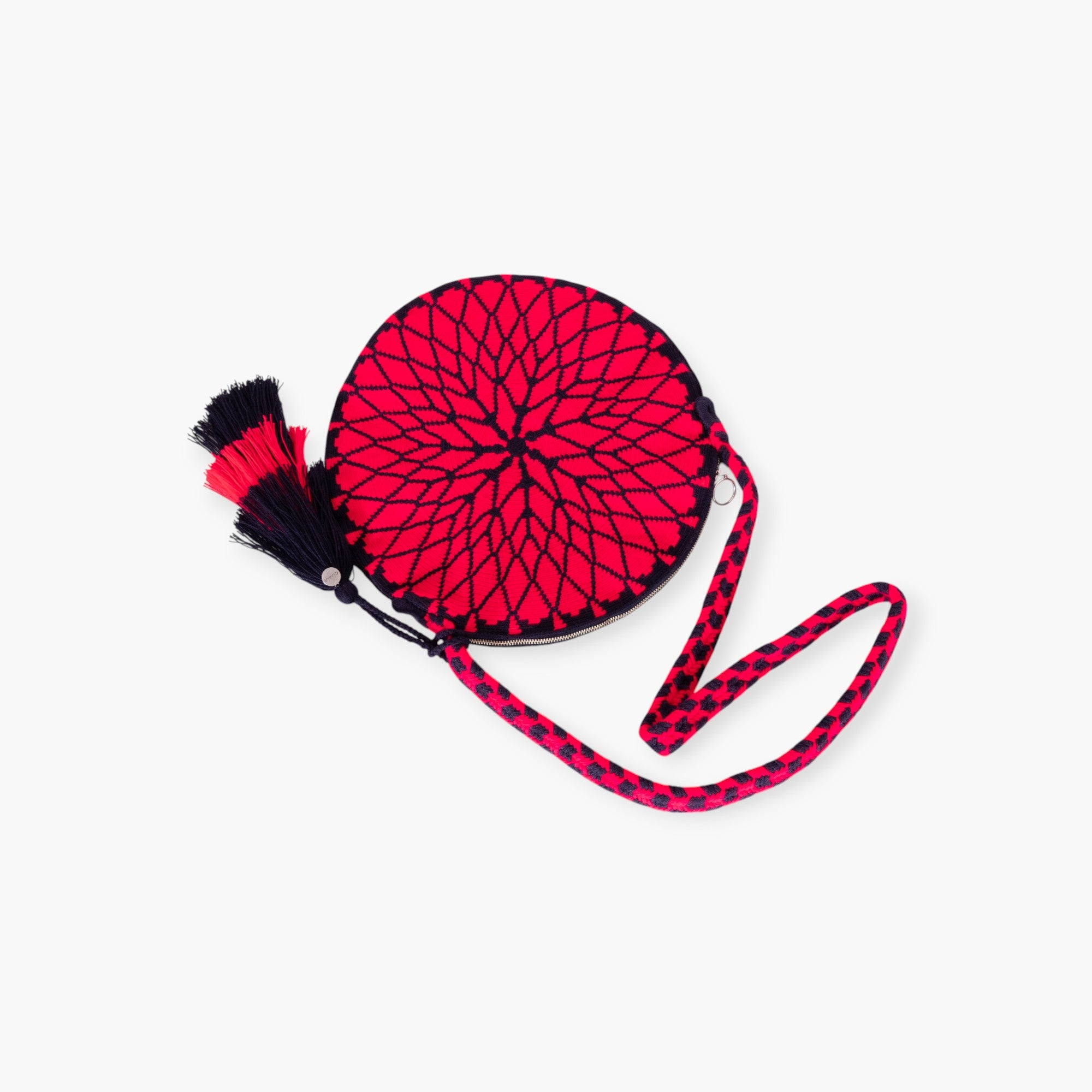Geometric circle crossbody | Magenta