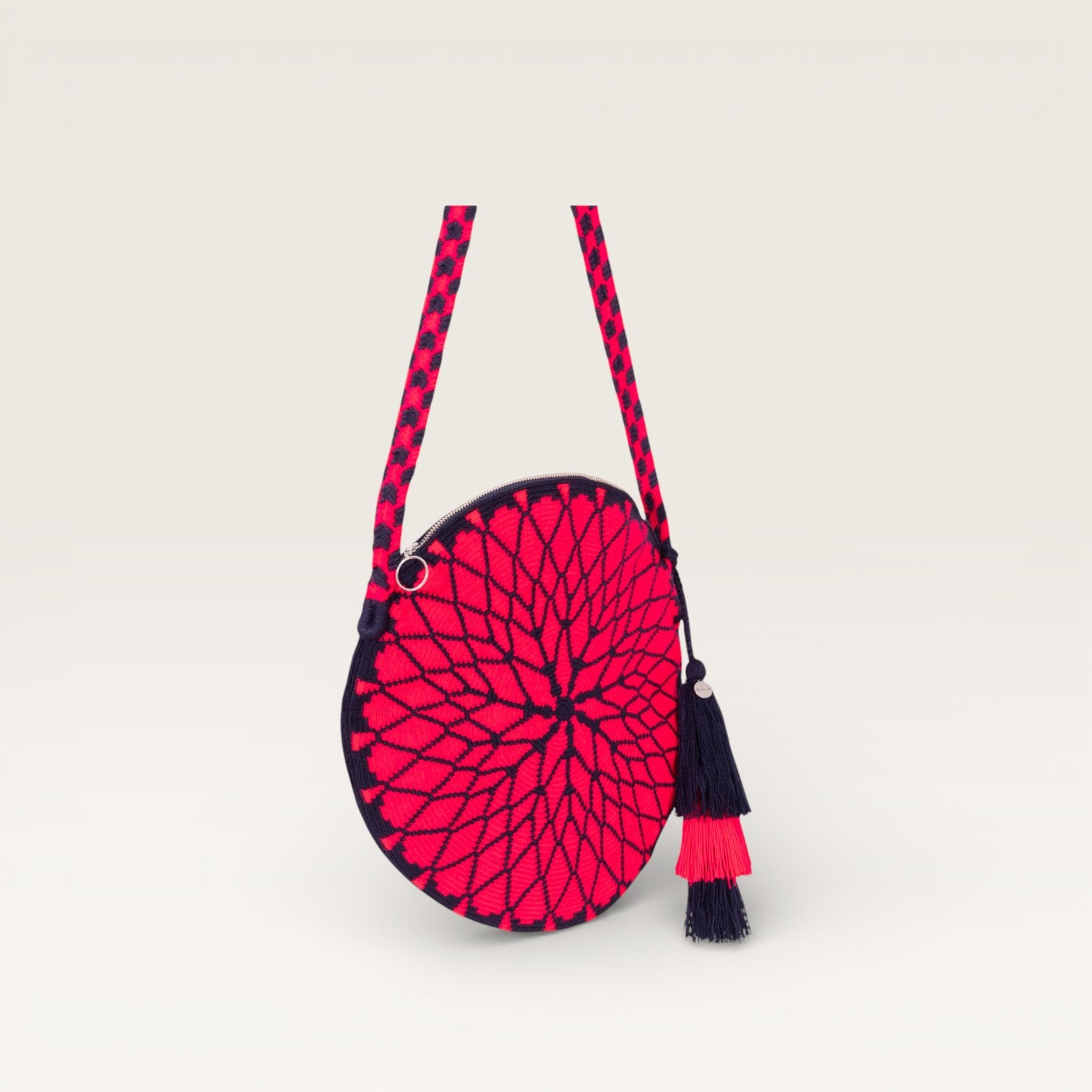Geometric circle crossbody | Magenta
