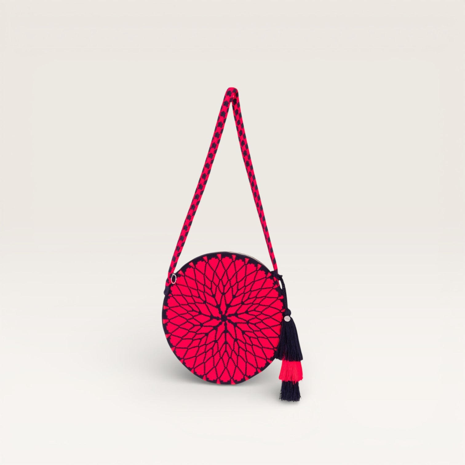 Geometric circle crossbody | Magenta