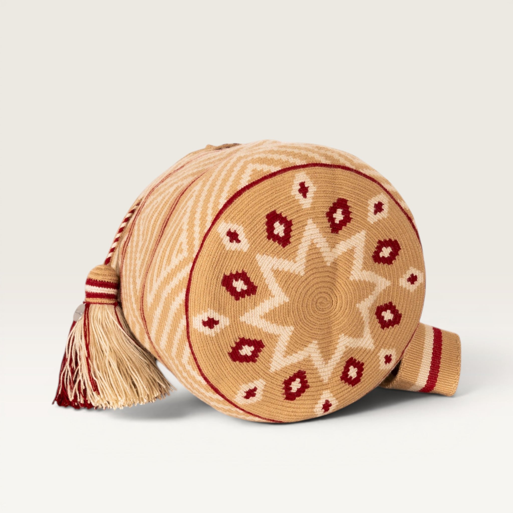 Geometric crossbody M | Almond