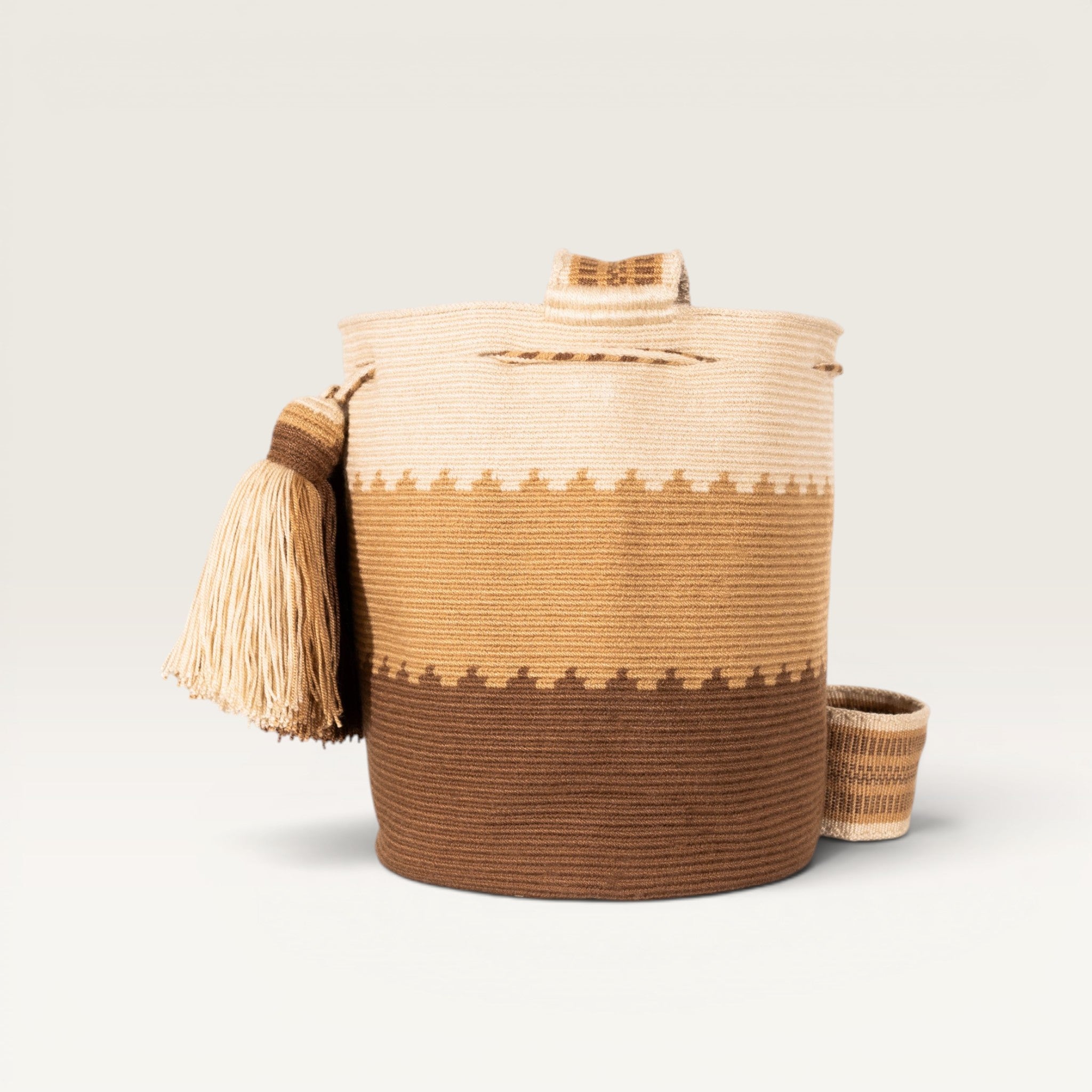 Geometric crossbody M | Macchiato