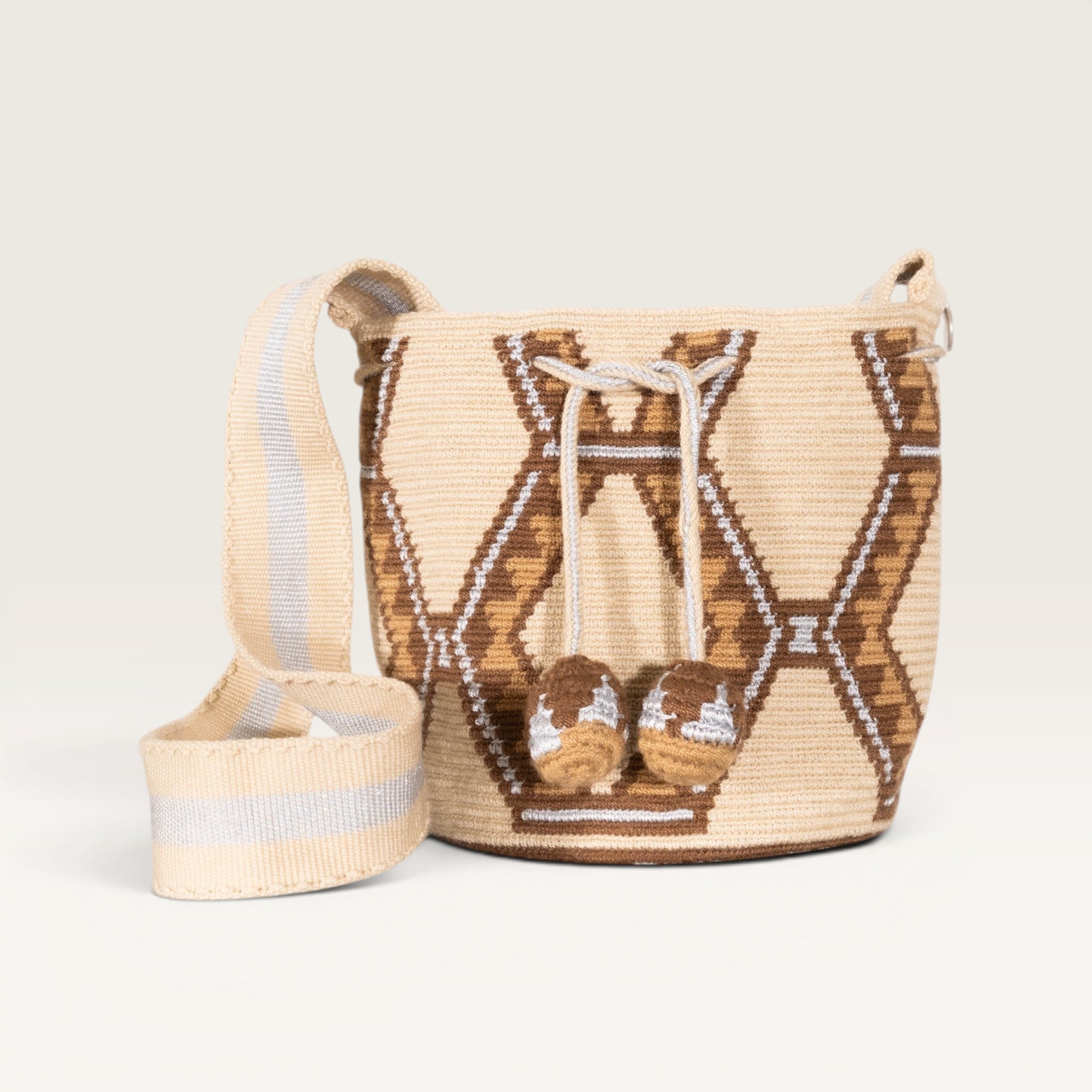 Geometric crossbody S | Mocha