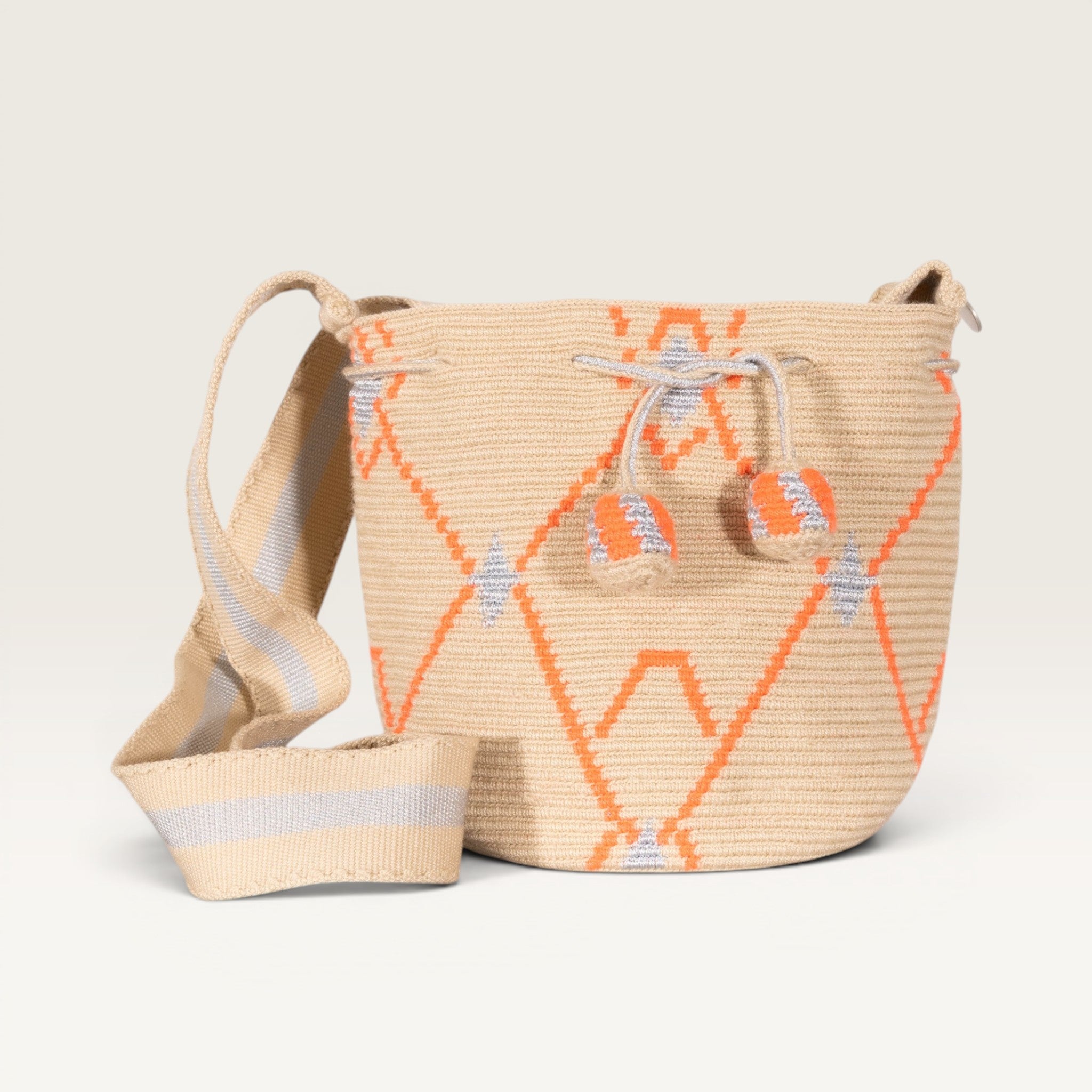 Geometric crossbody S | Tangerine