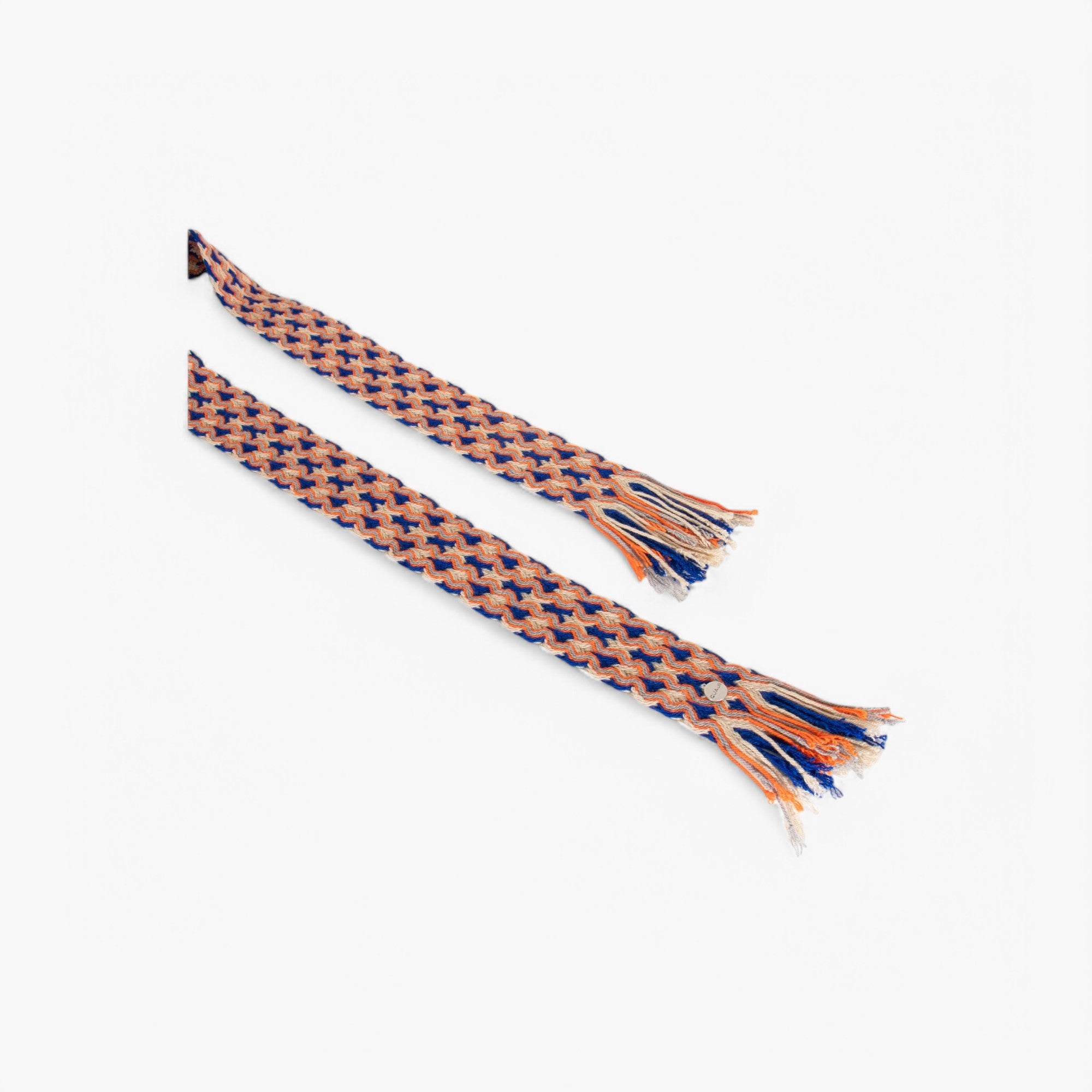 Geometrische franje riem | Midnight