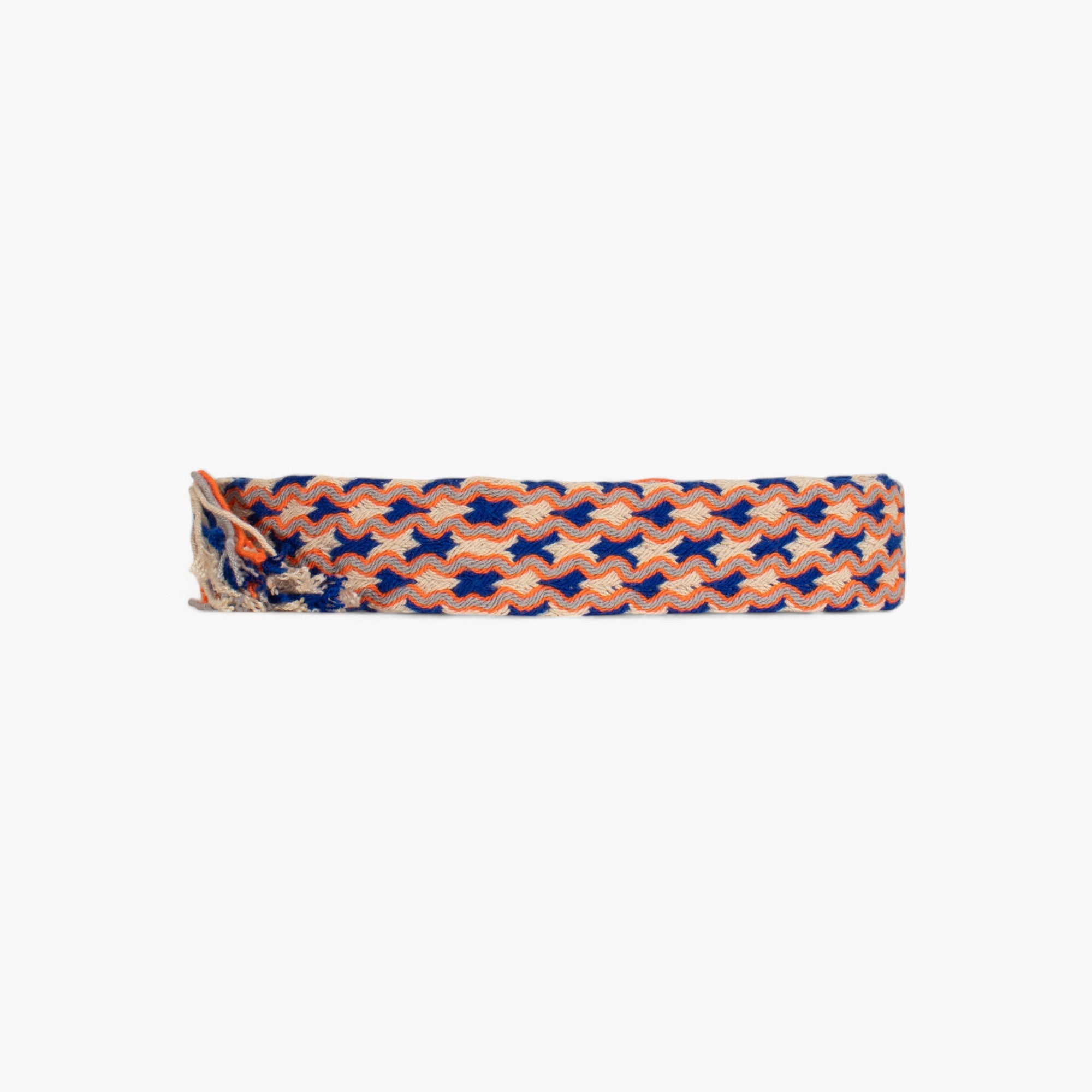 Geometrische franje riem | Midnight