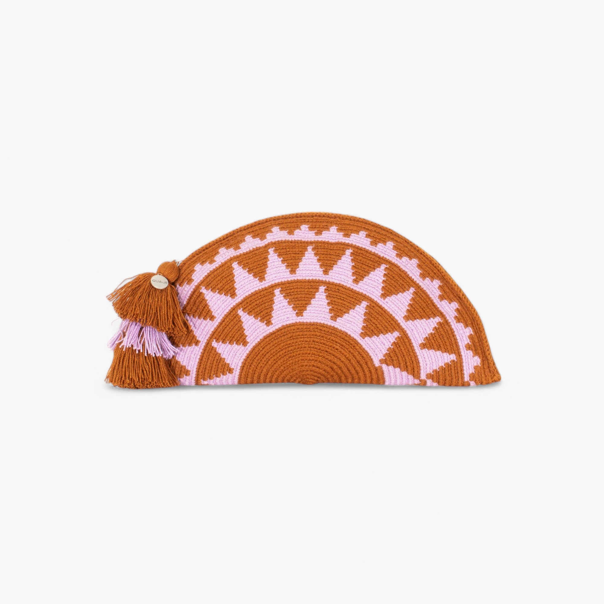 Geometrische halvemaan envelop | Oker
