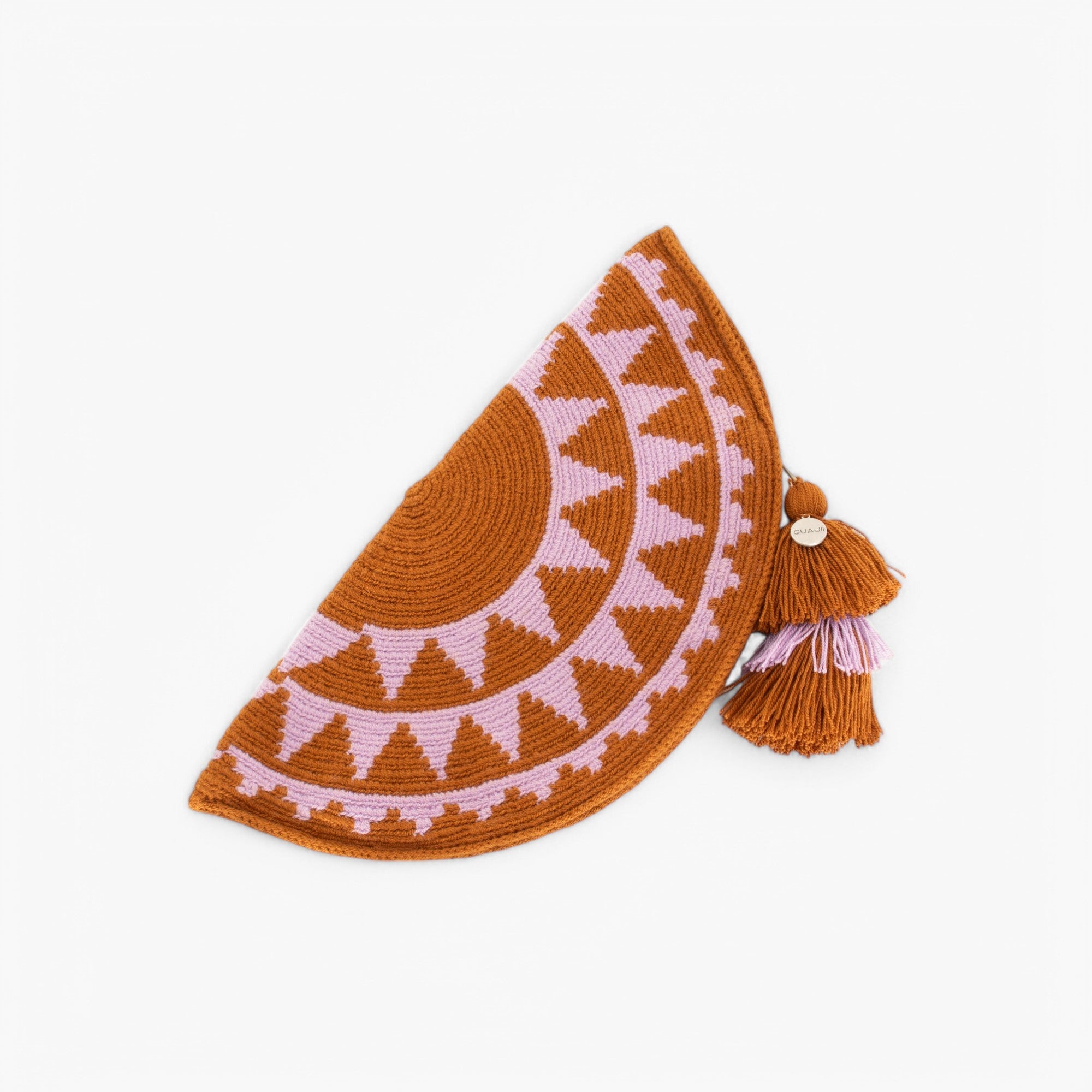 Geometrische halvemaan envelop | Oker