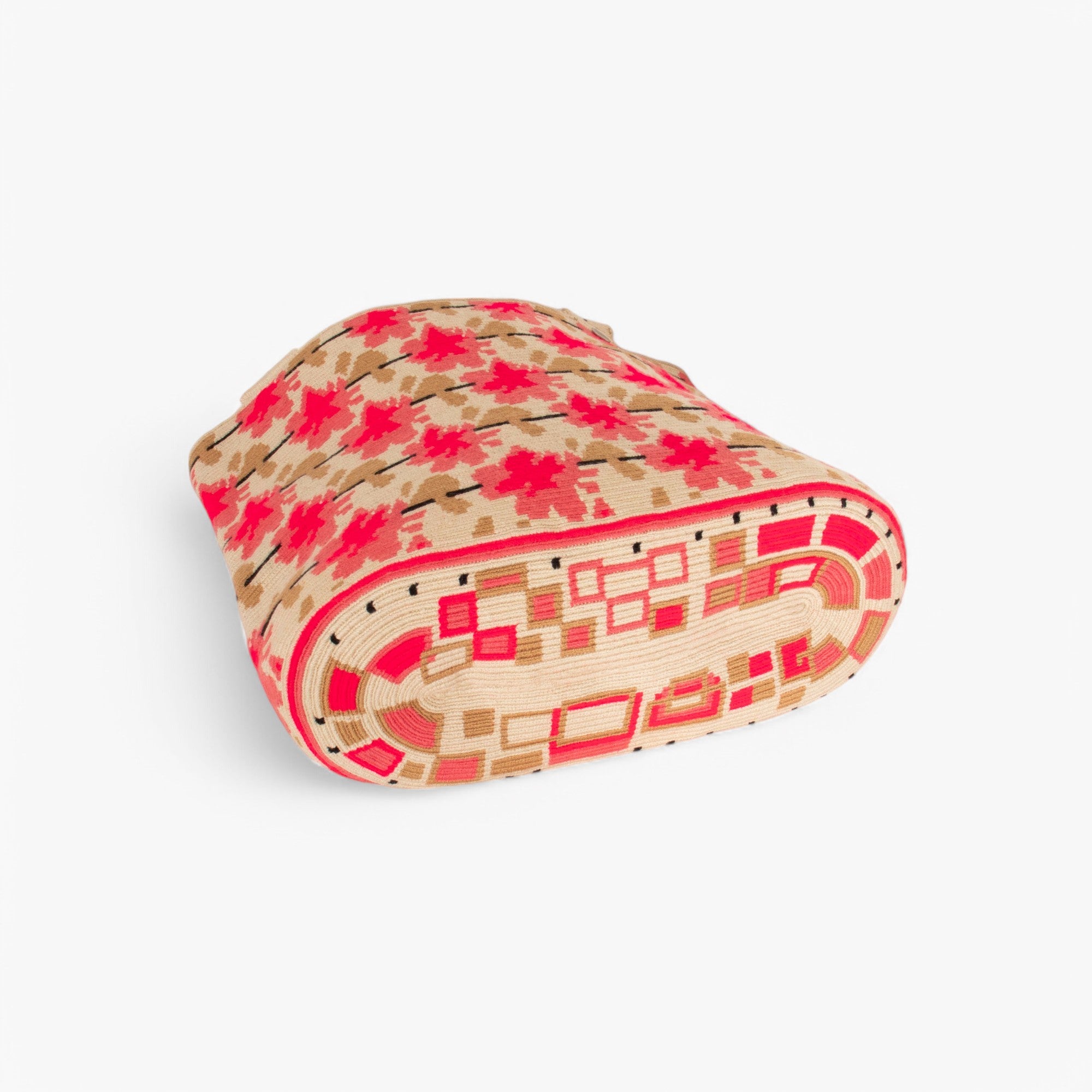 Geometric oval tote | Hibiscus