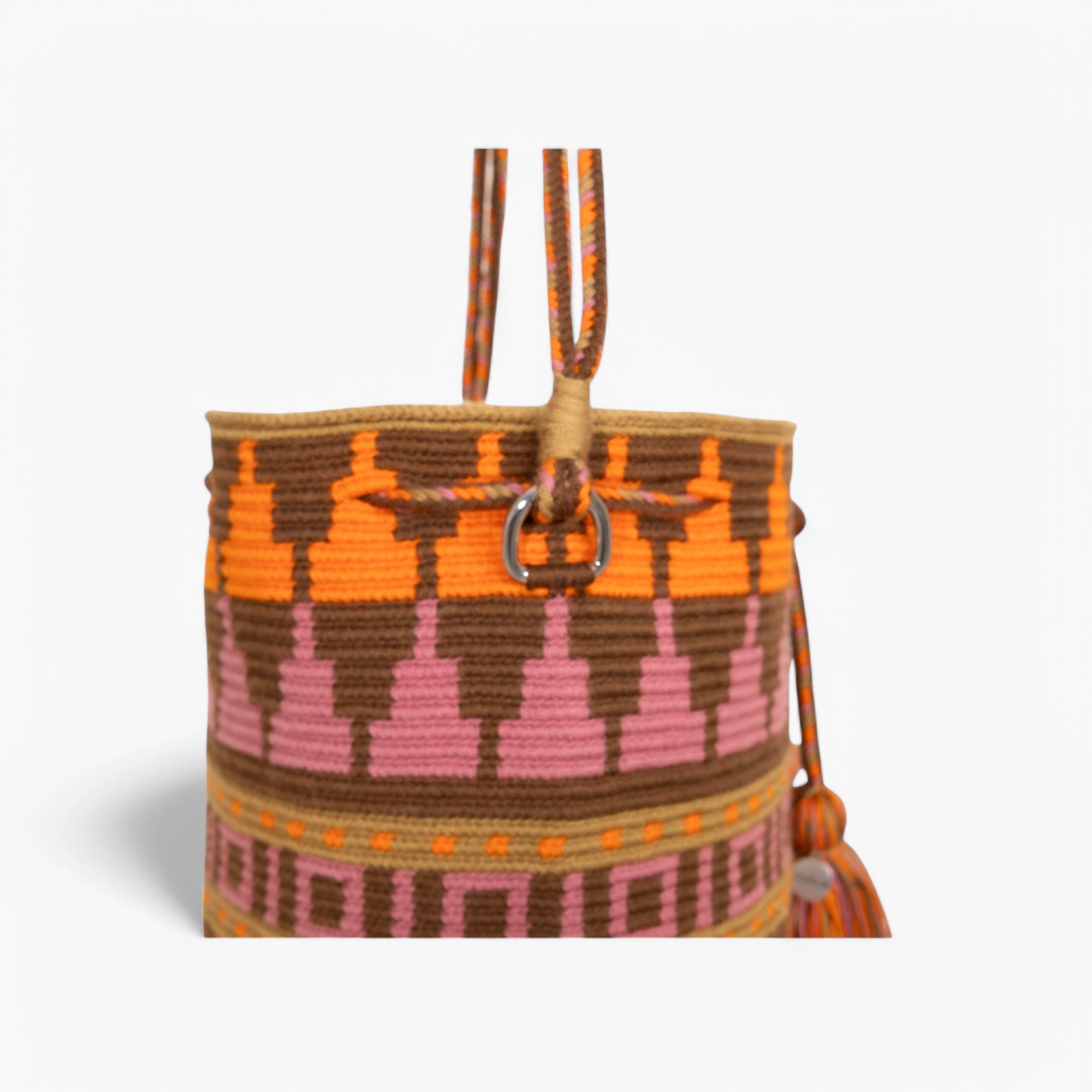 Geometric round shoulder bag | Basil