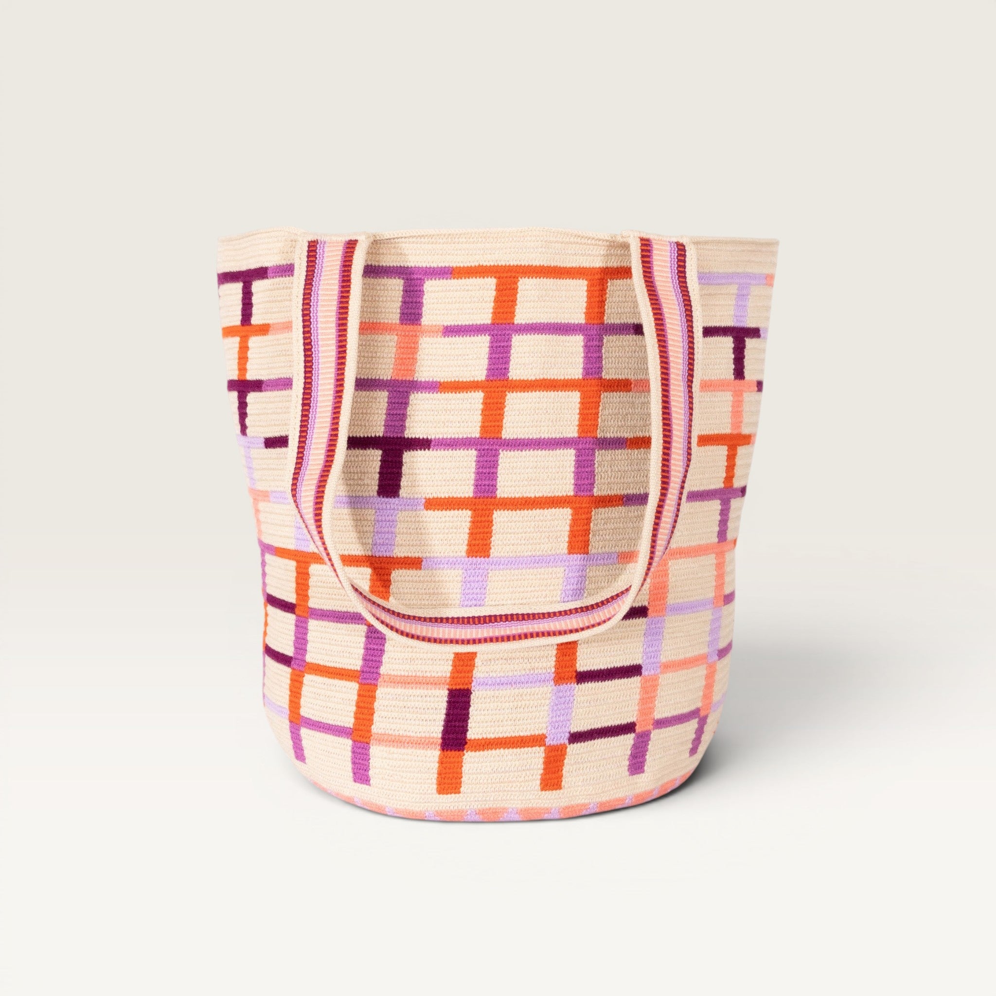 Striped susu tote | Lilac