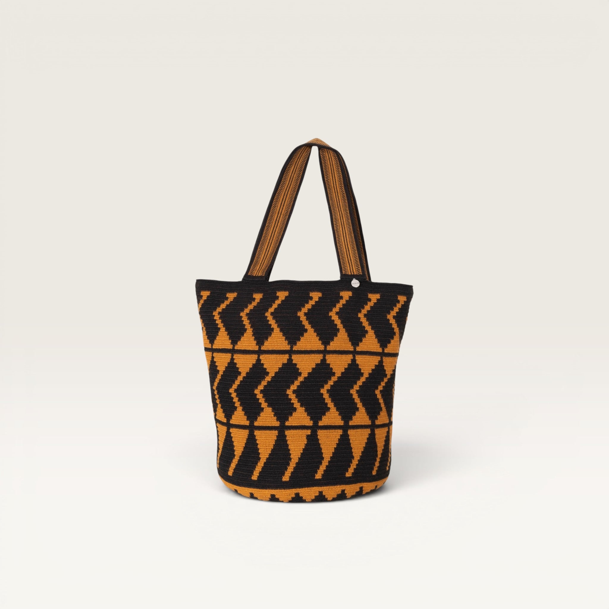 Geometric susu tote | Ochre