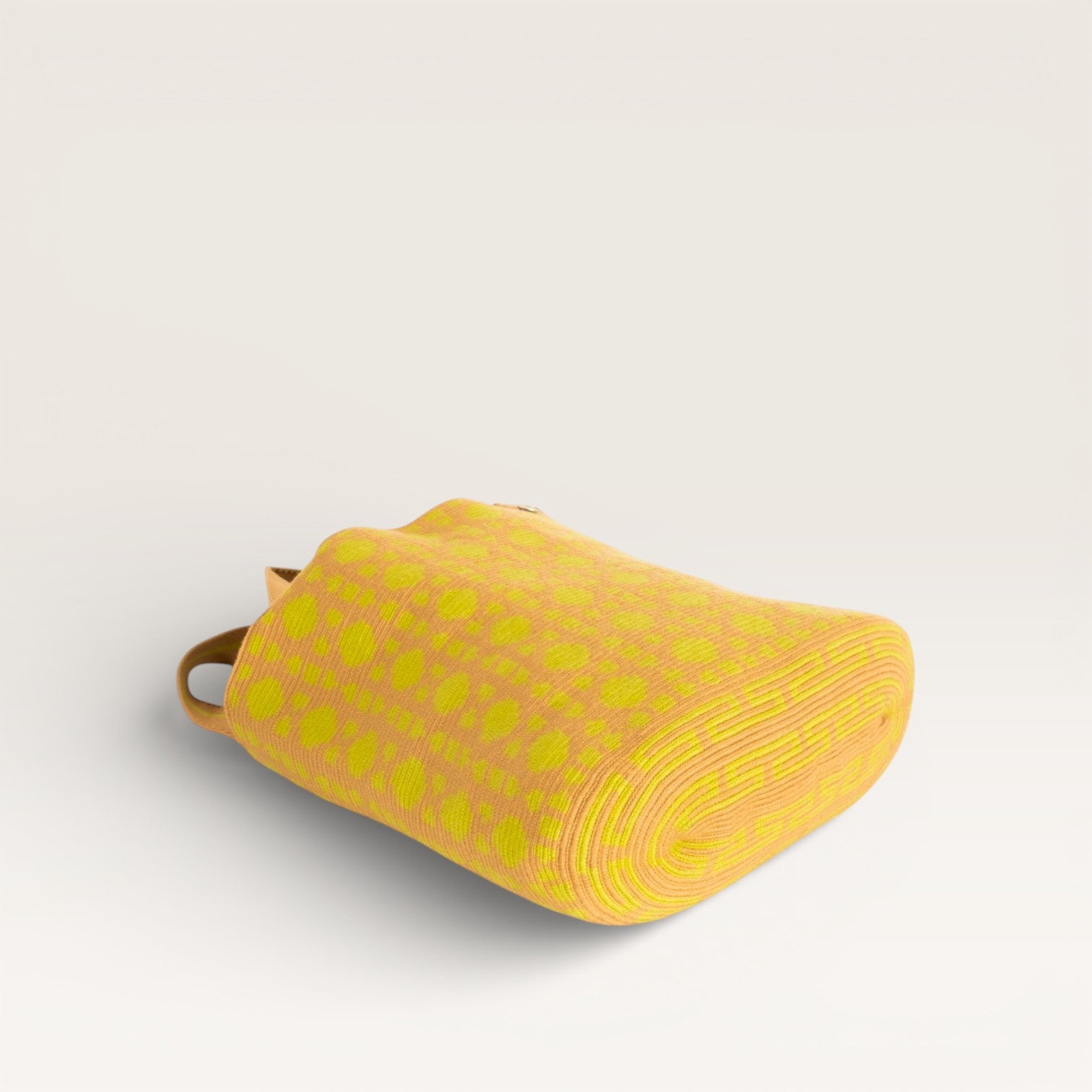 Geometric oval tote | Chartreuse