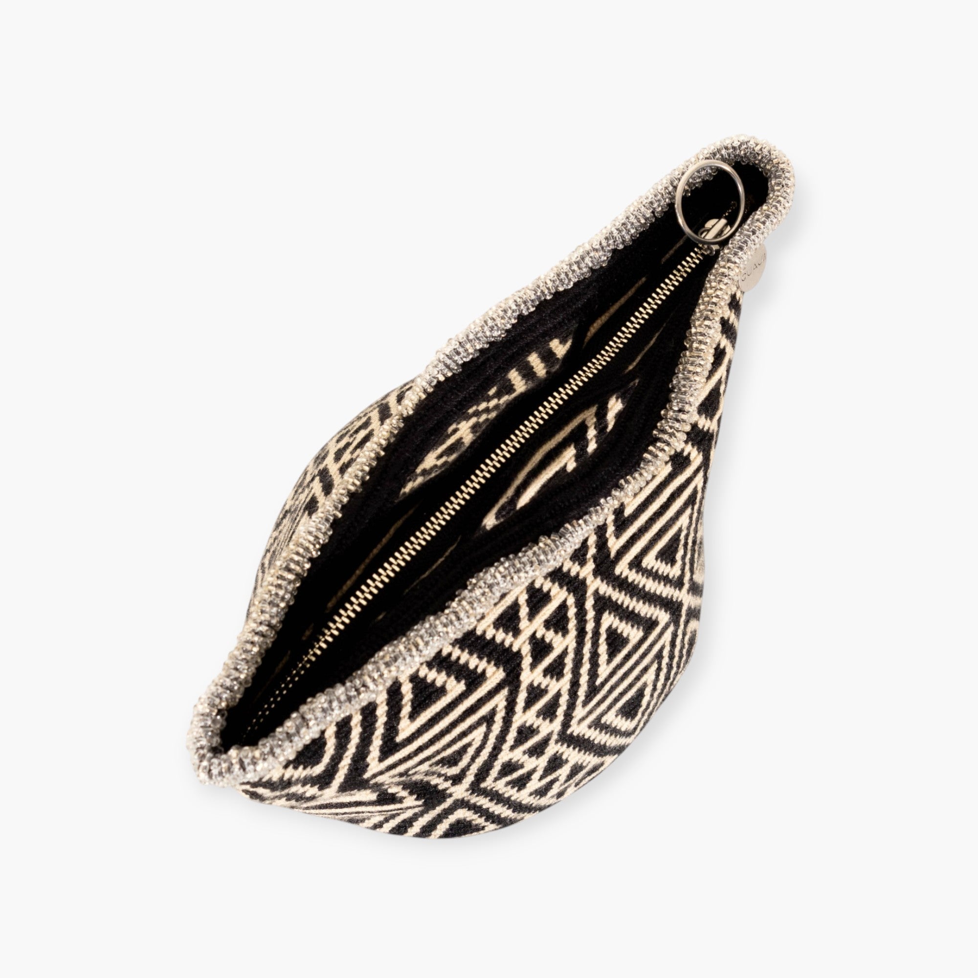 Geometric top-handle bag | Black