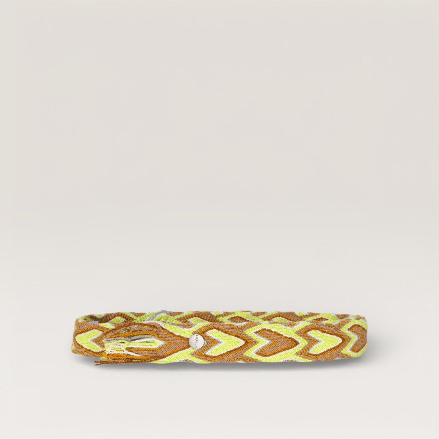 Geometric fringe belt | Chartreuse