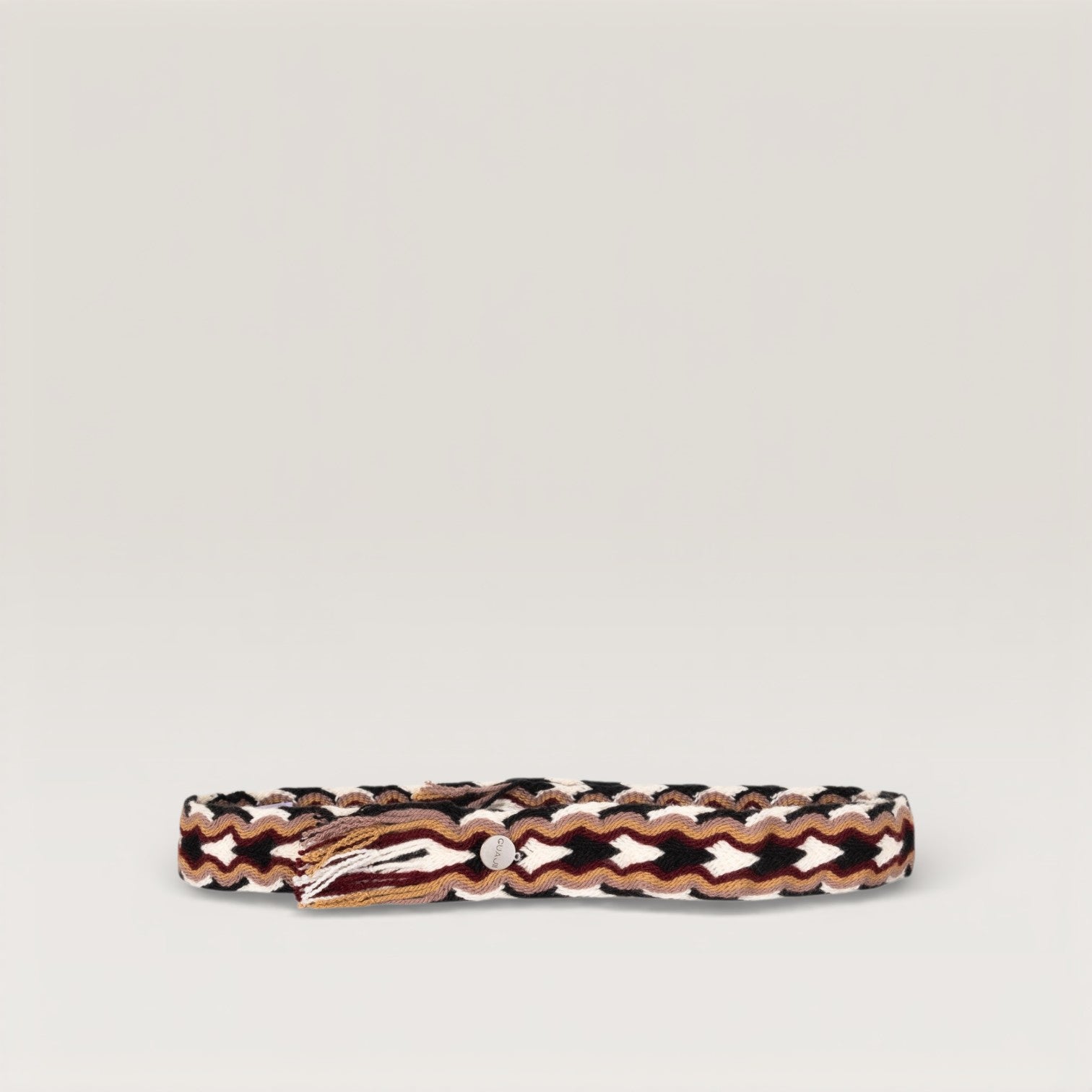 Geometric fringe belt | Plum