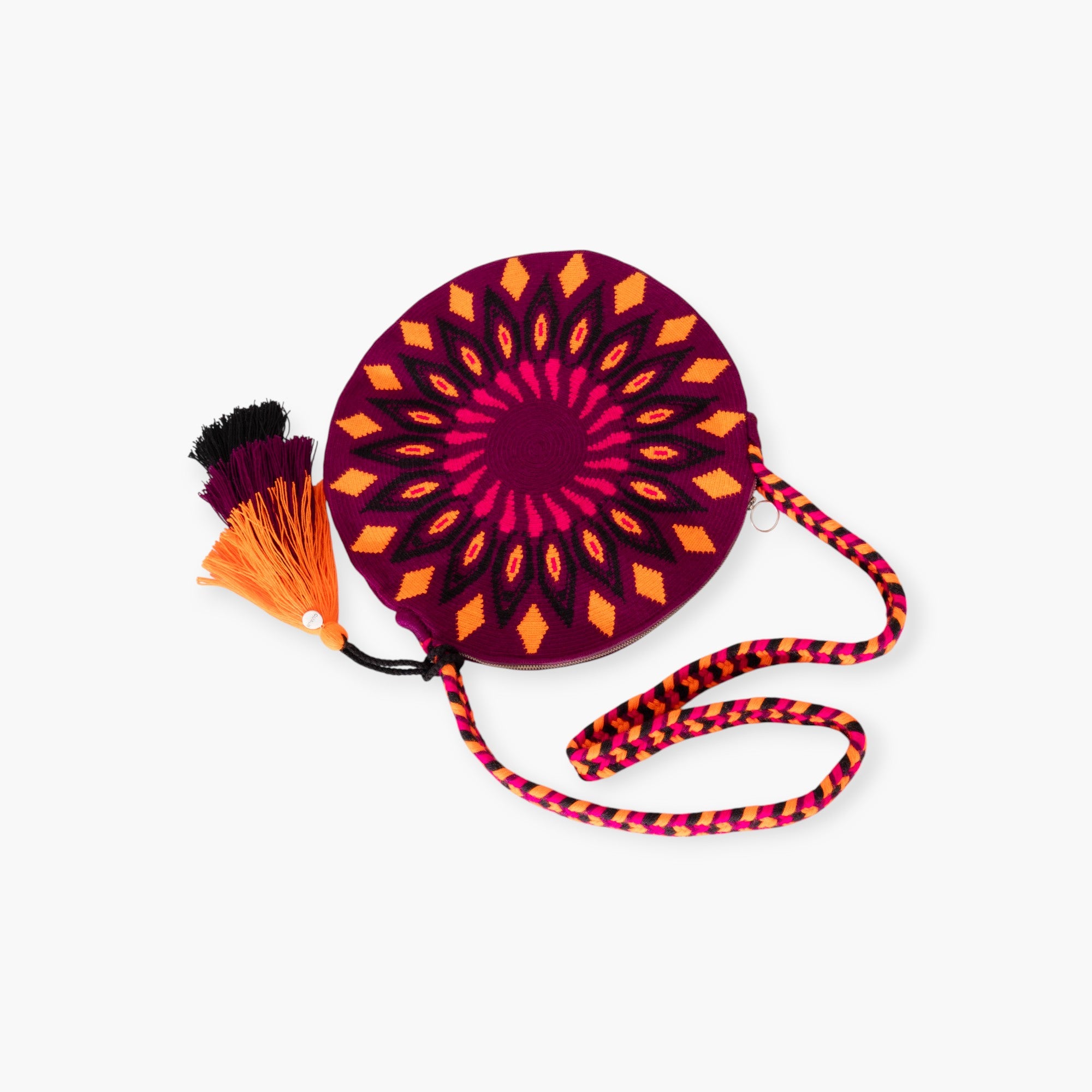 Geometric circle crossbody | Grape