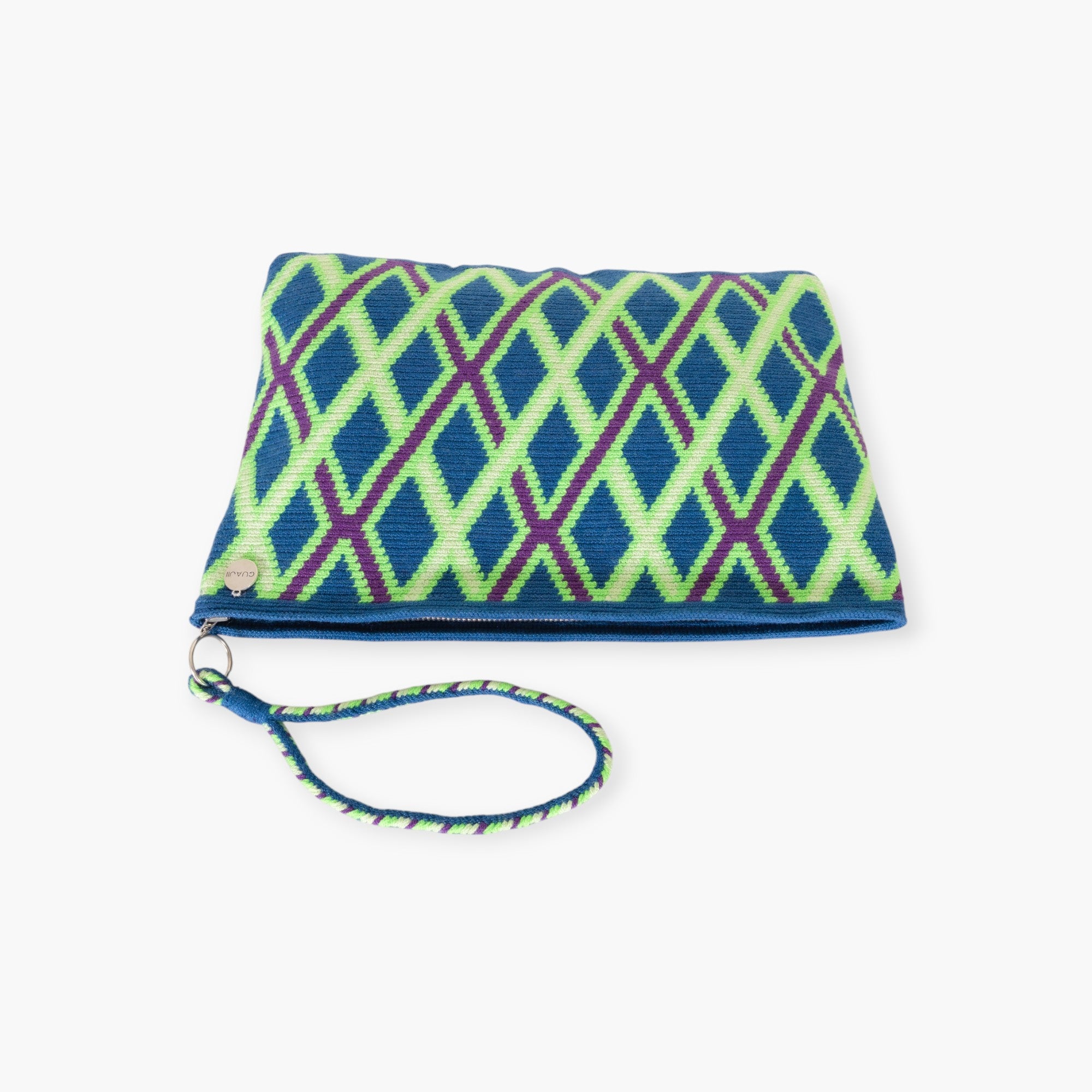 Geometric square clutch  | Jade