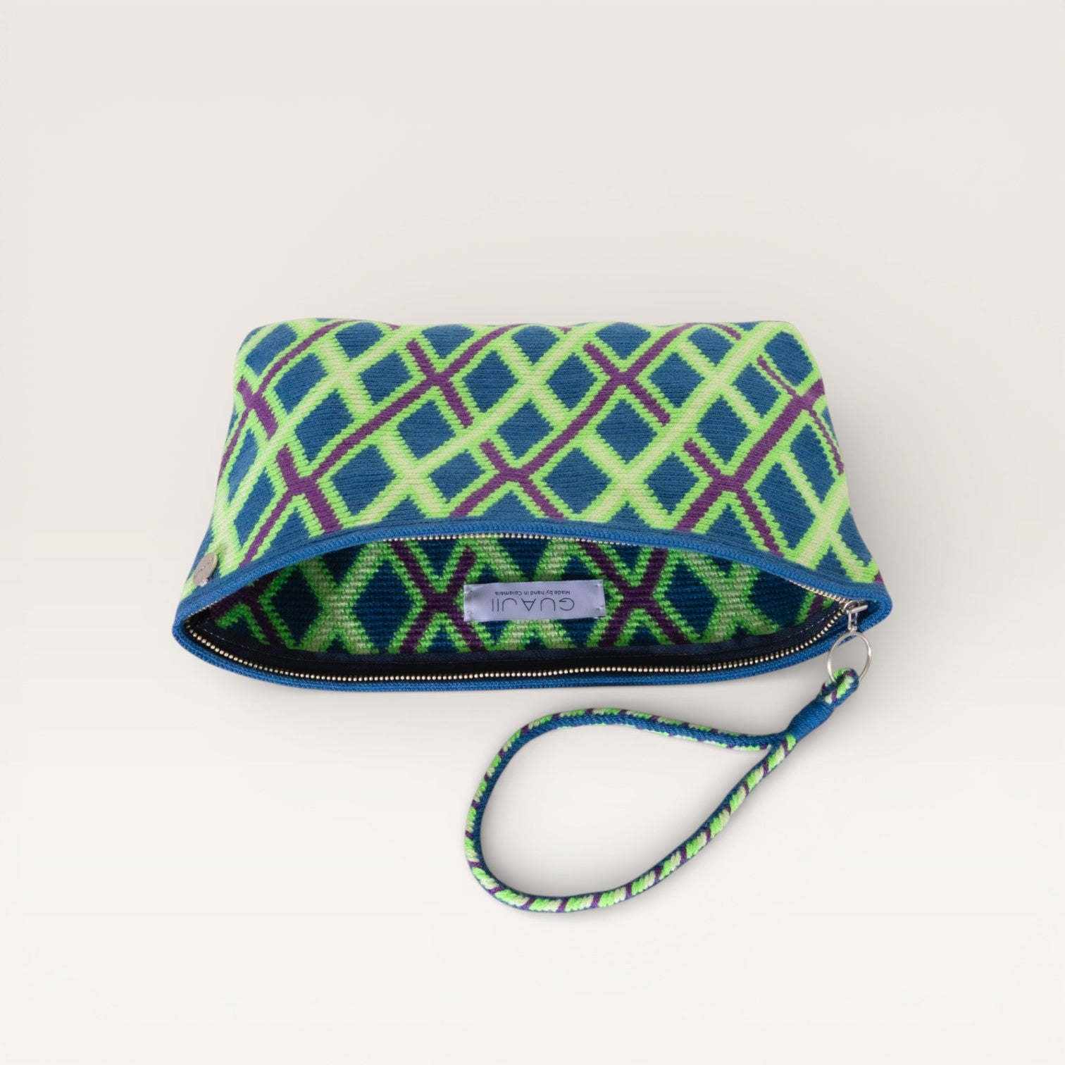 Geometric square clutch  | Jade