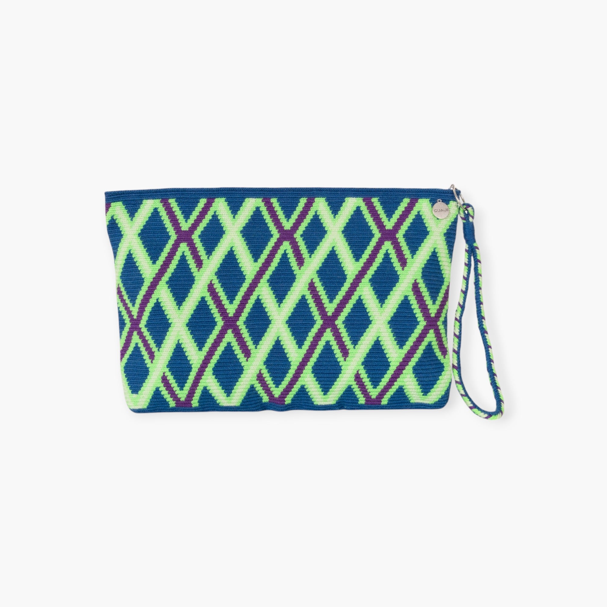 Geometric square clutch  | Jade