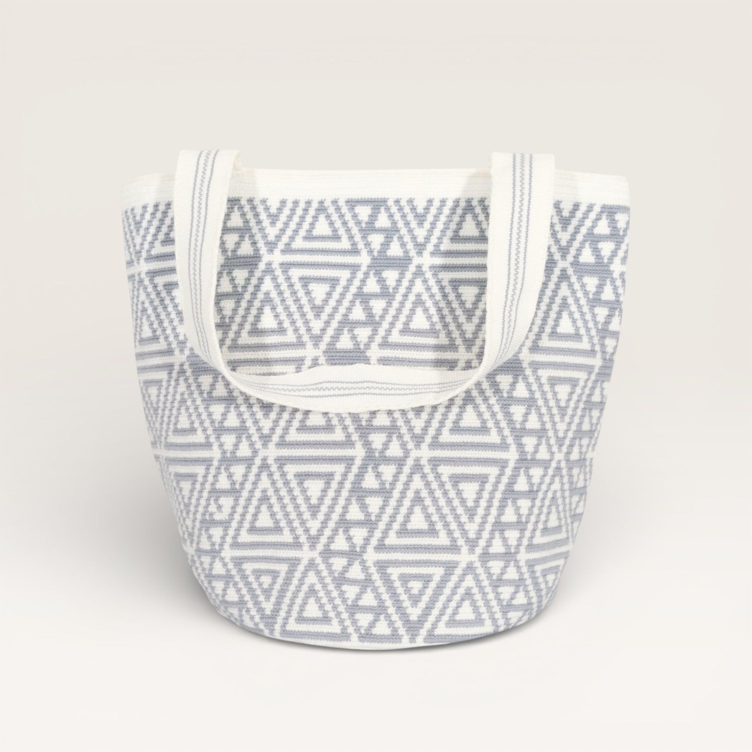 Geometric round tote L | Sterling