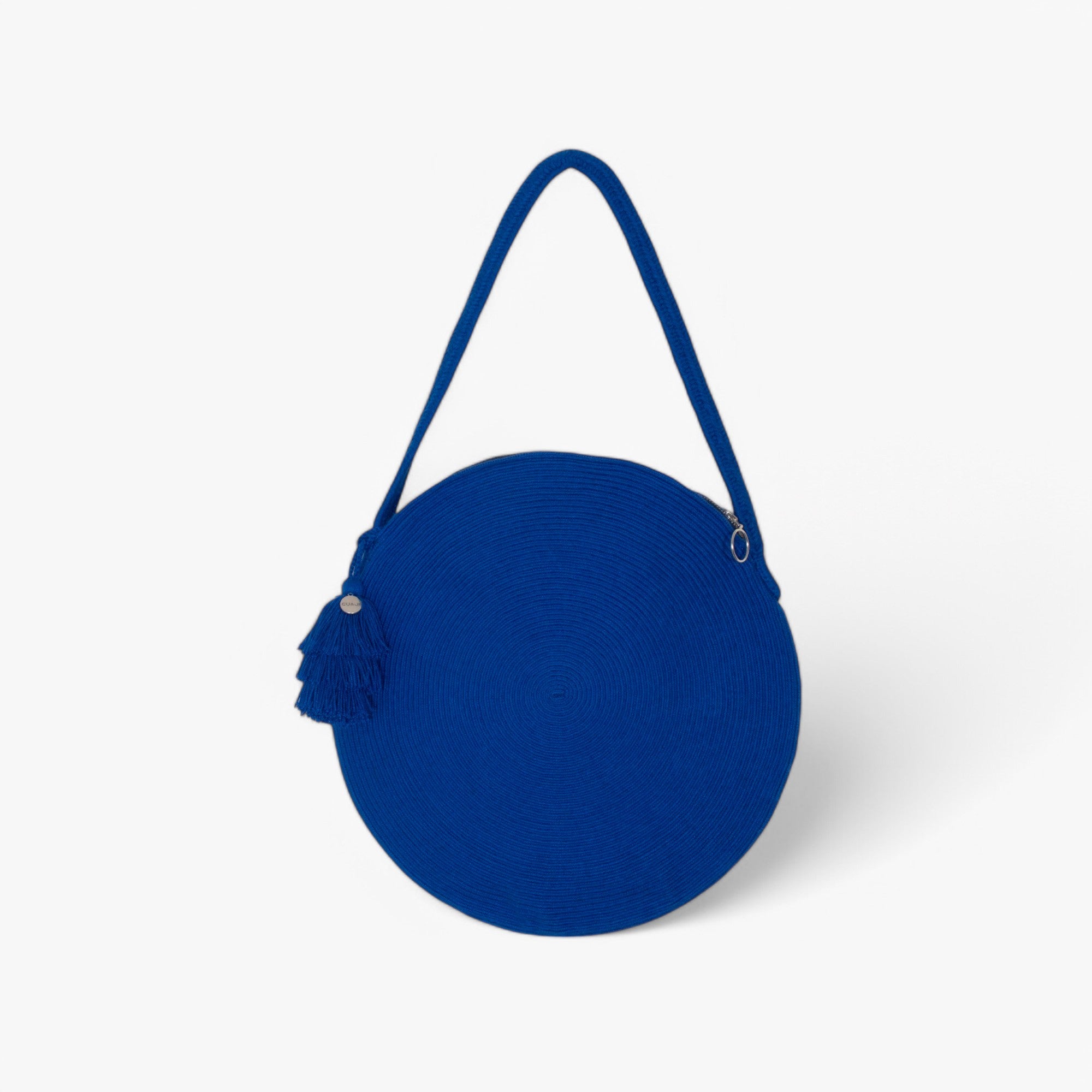 Solid circle shoulder bag | Cobalt