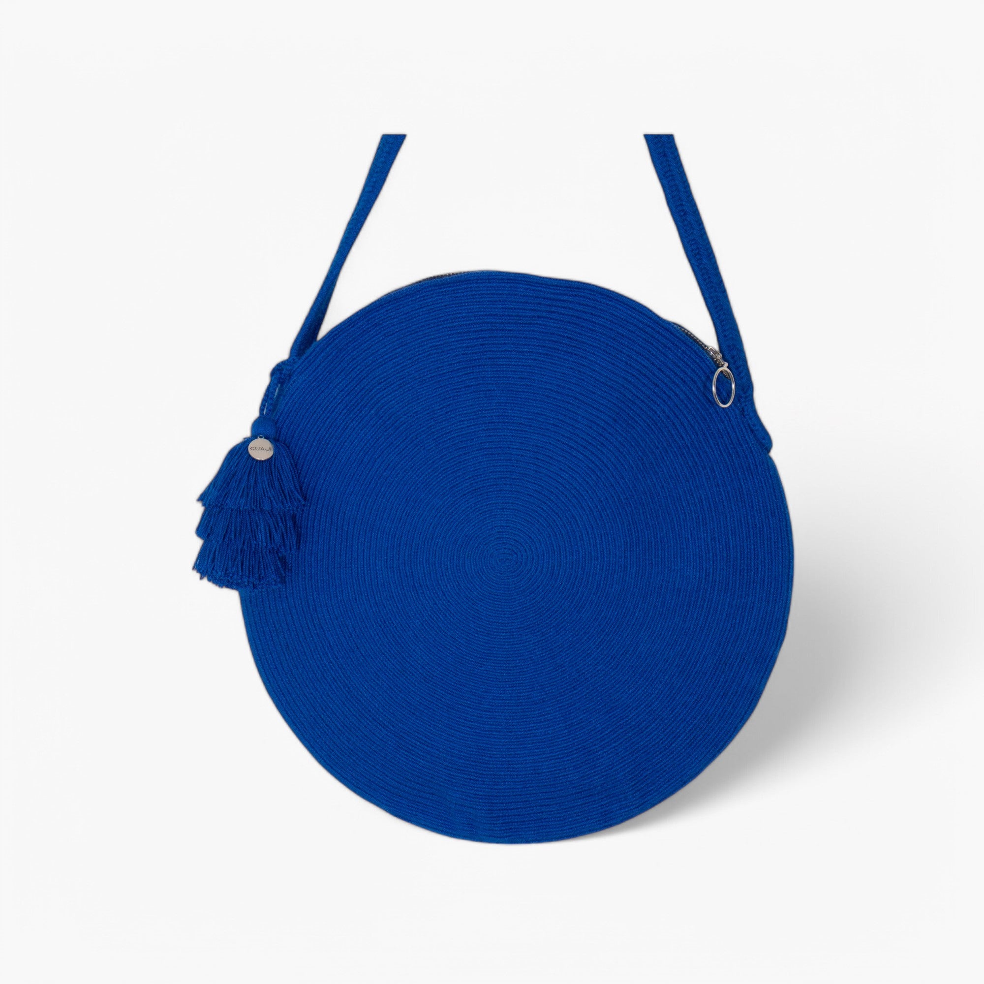 Solid circle shoulder bag | Cobalt