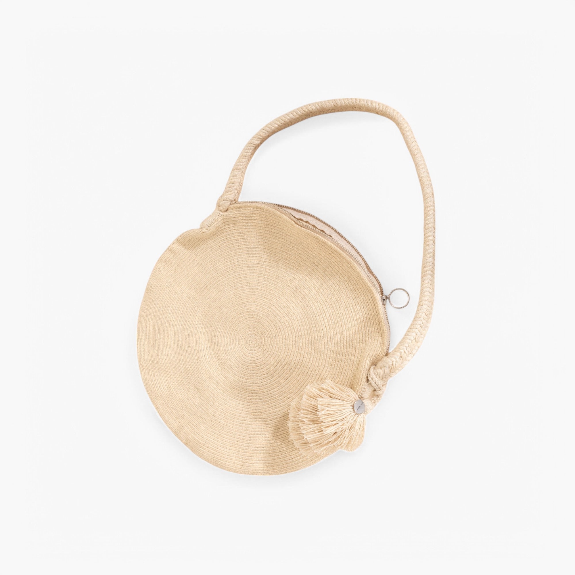Solid circle shoulder bag | Chai