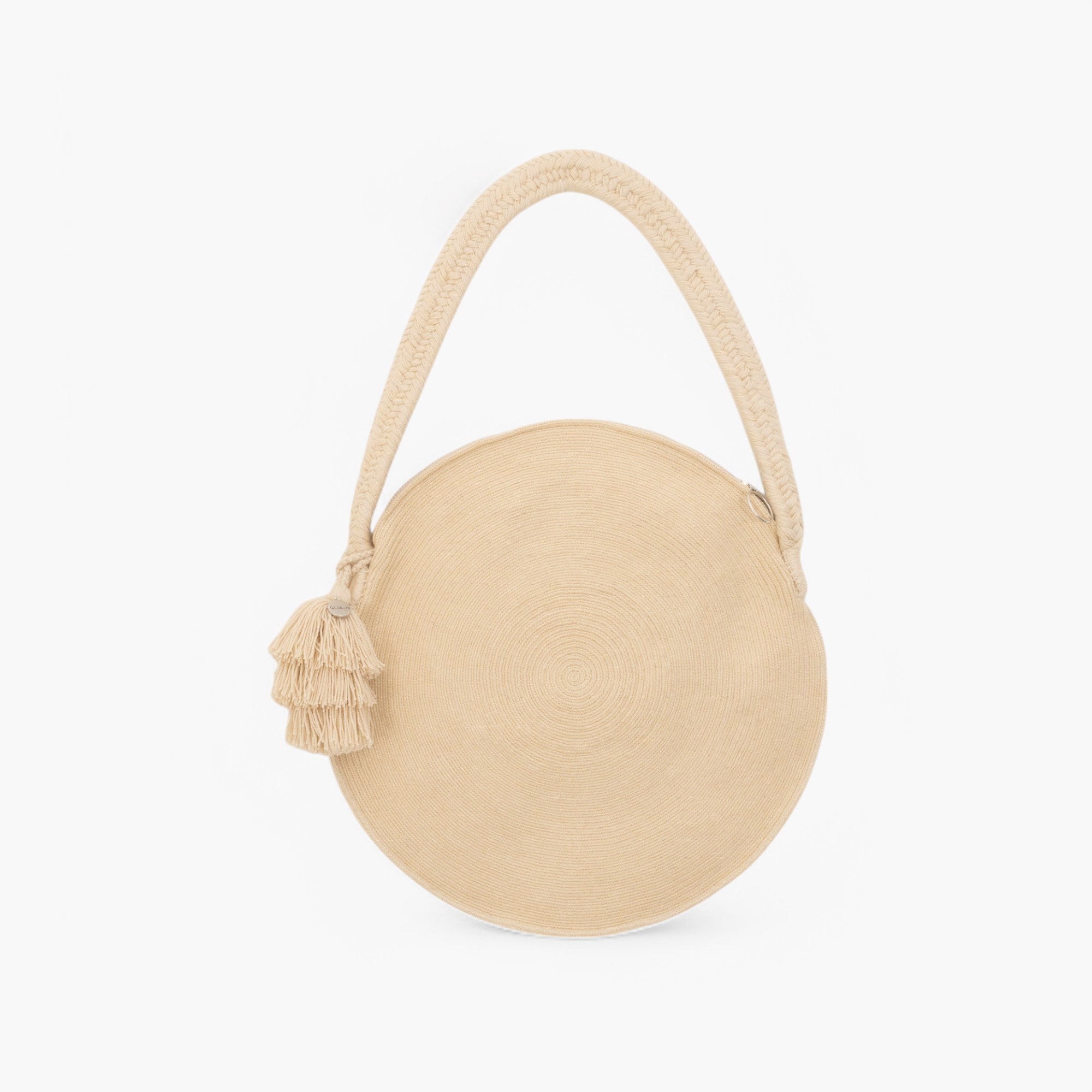 Solid circle shoulder bag | Chai