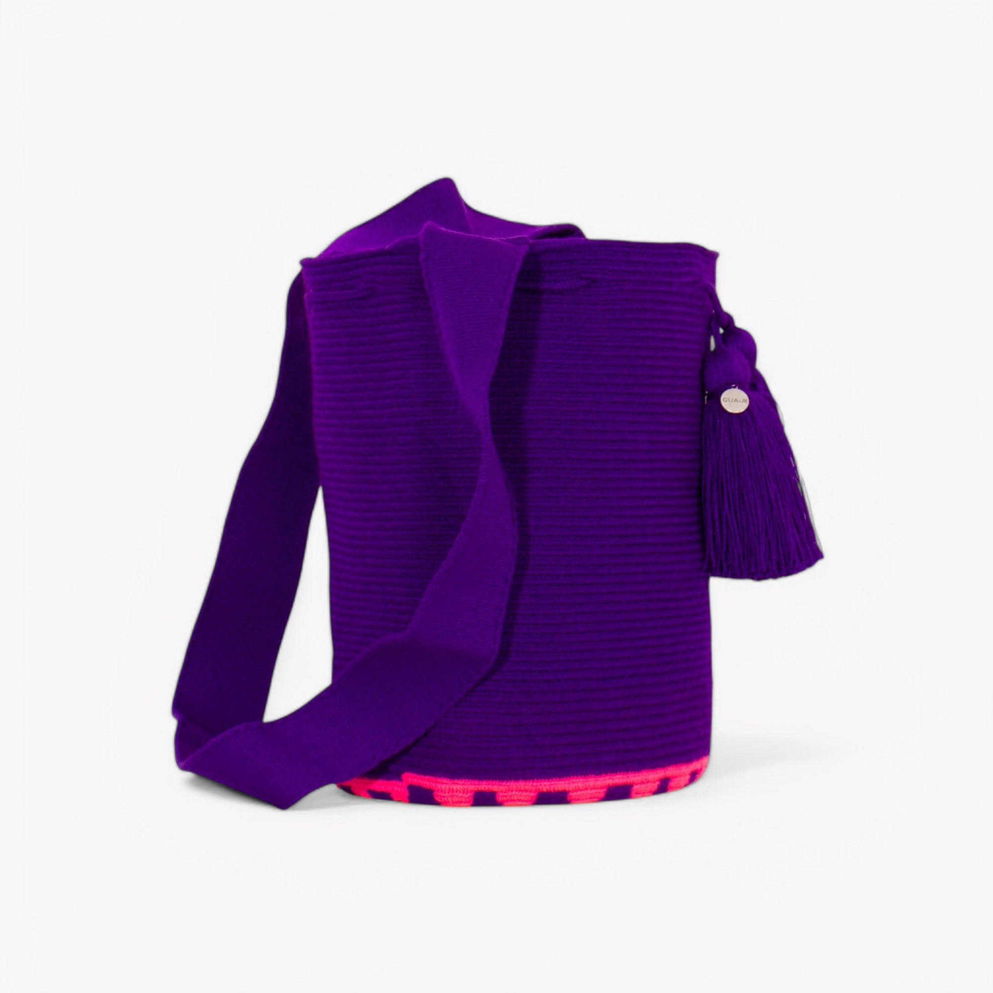 Solid crossbody bag L | Grape