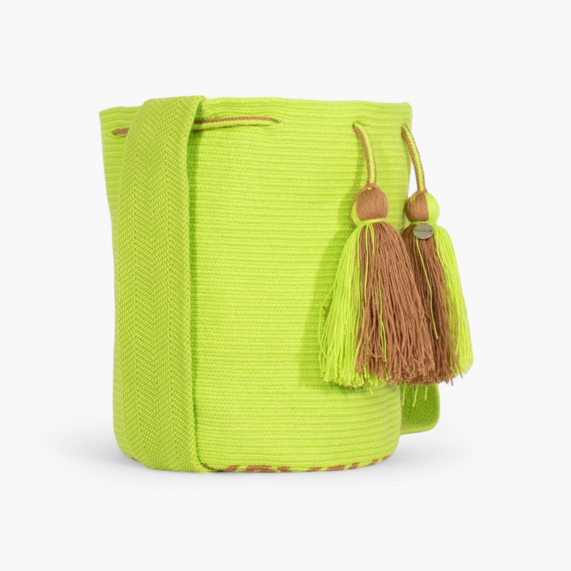 Solid crossbody bag L | Lime
