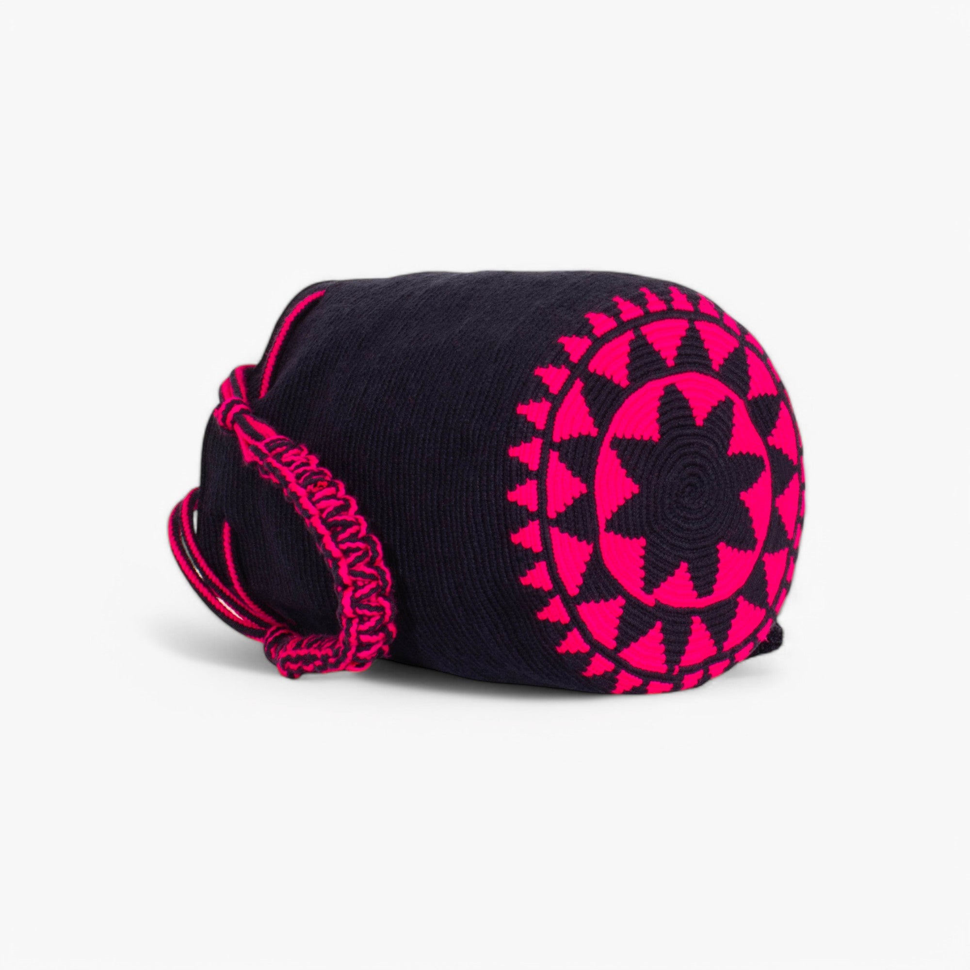 Solid round shoulder bag | Midnight
