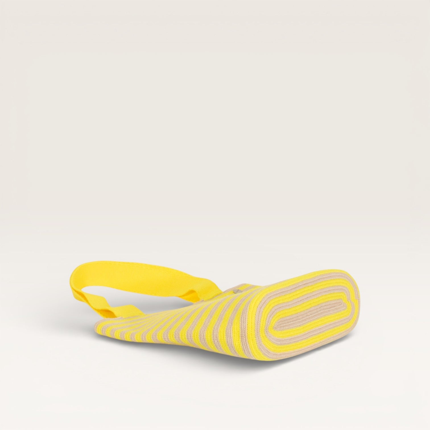 Striped oval tote | Lemon fizz