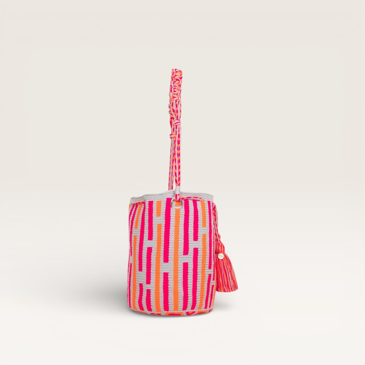 Striped round shoulder bag | Sterling