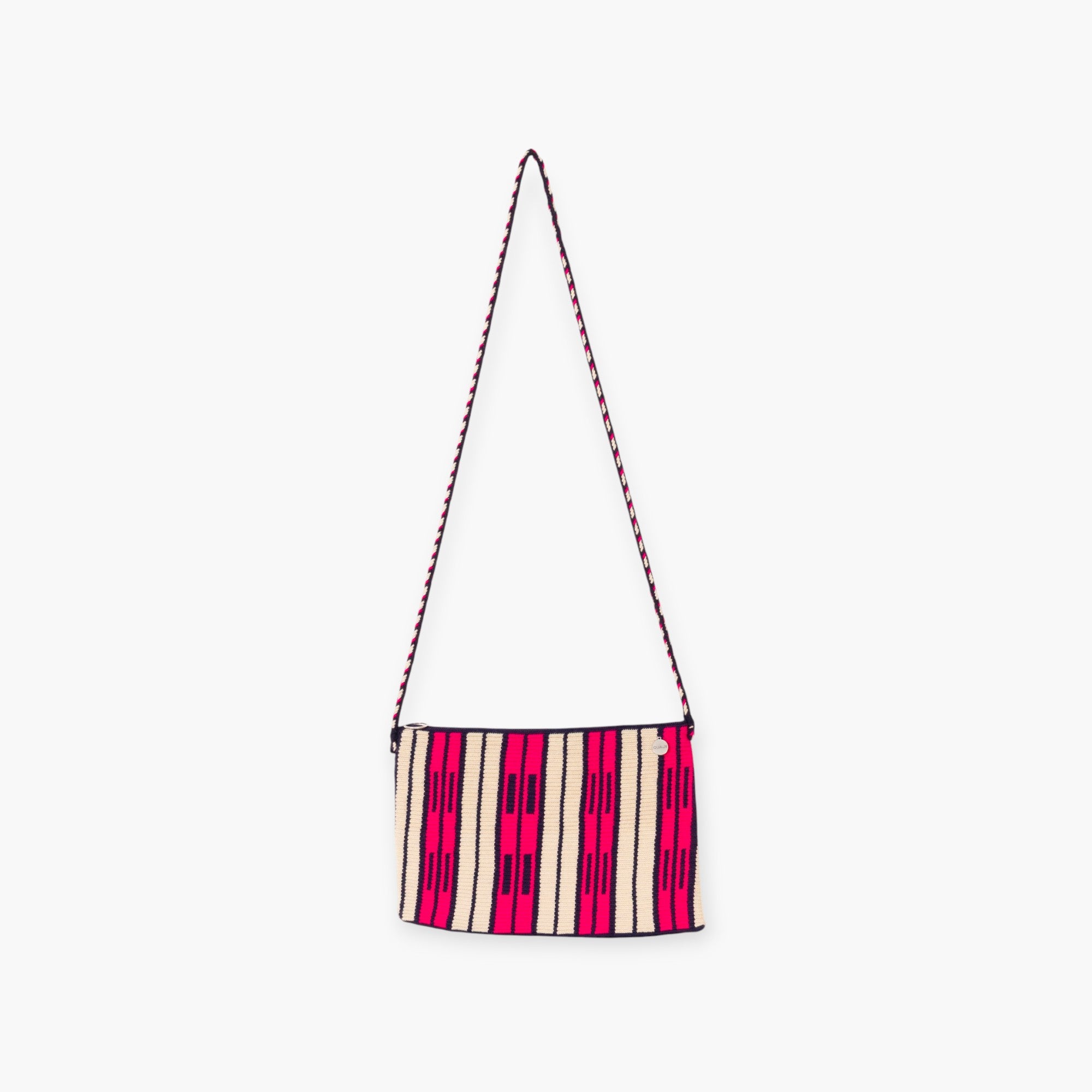 Striped crossbody clutch | Navy