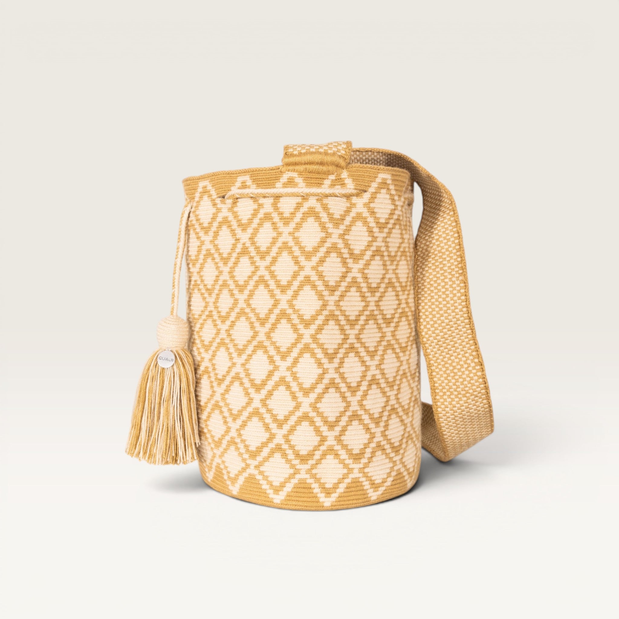 Geometric crossbody L | Caramel