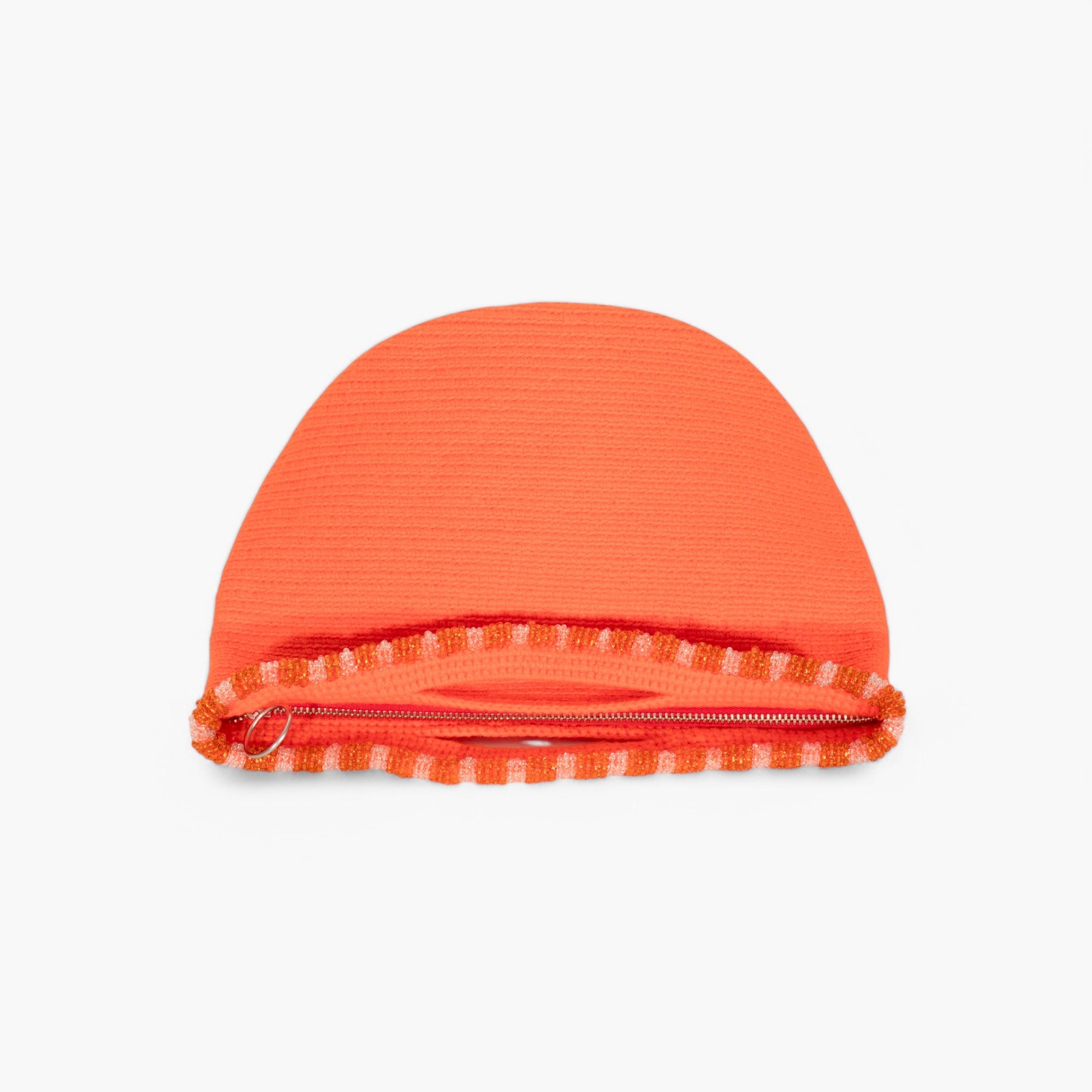 Bolso liso con asa superior adornado con cuentas | Mandarina