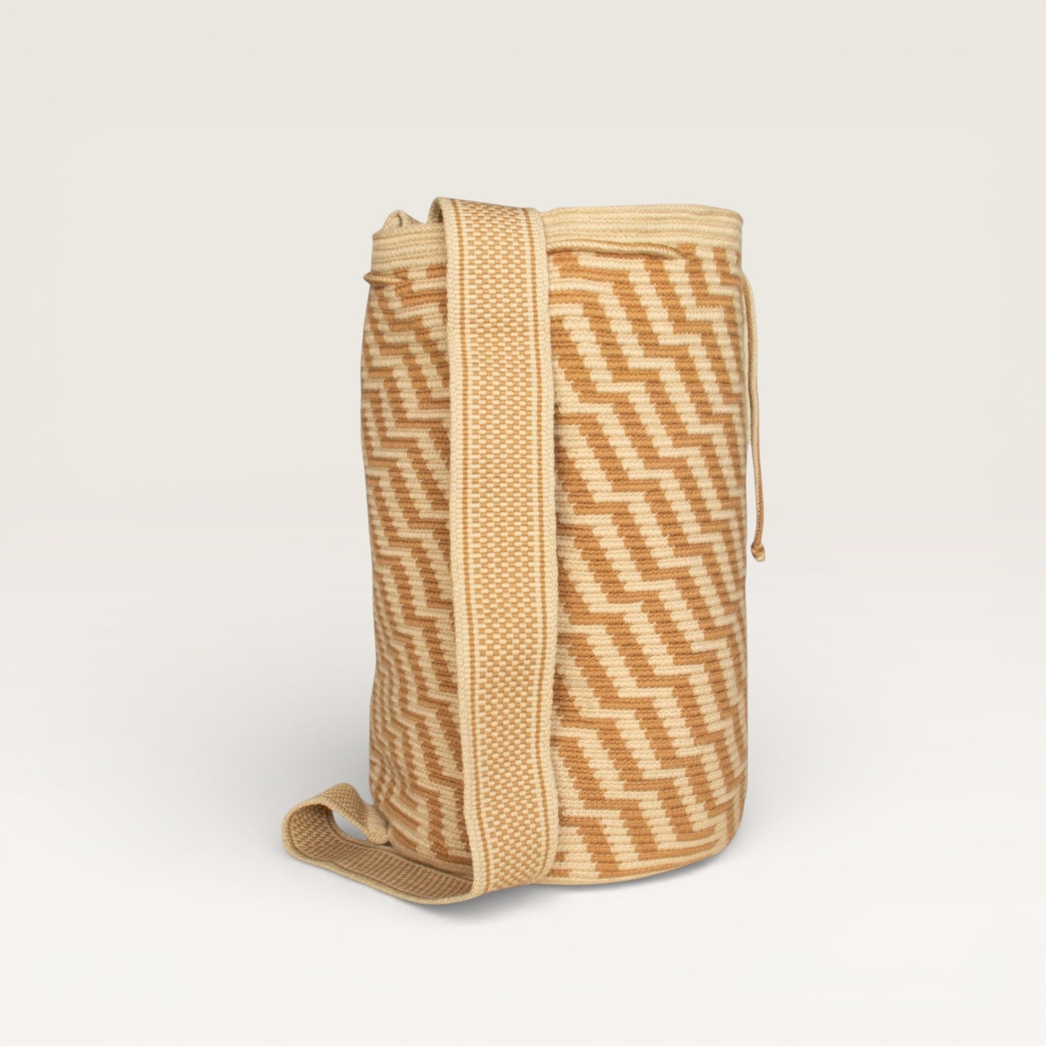 Zigzag backpack | Almond